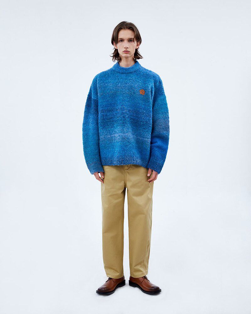 Ader Error Ader Error Canyon Knit Blue Gradient Sweater Size US M / EU 48-50 / 2 - 14 Thumbnail