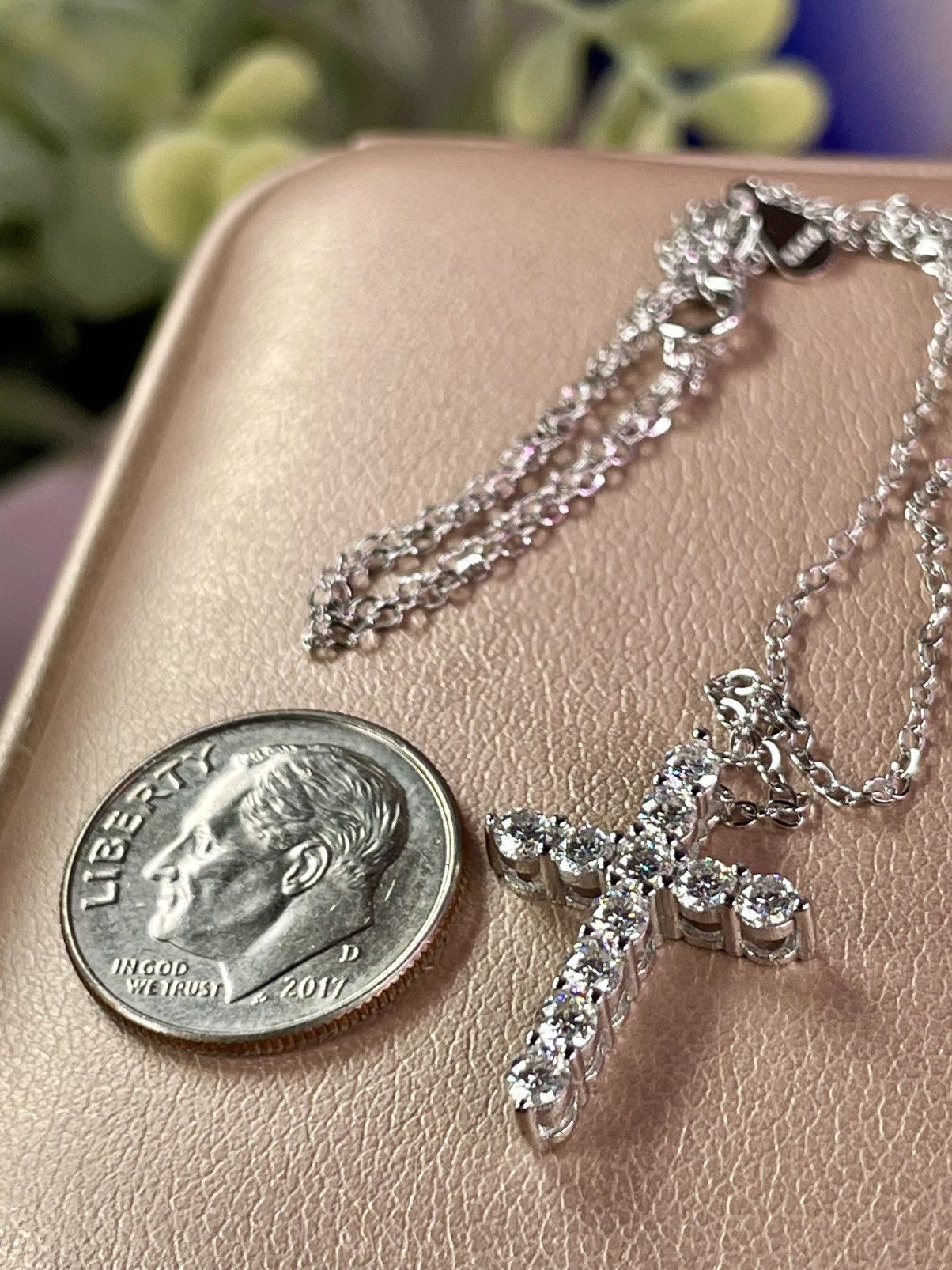 Other GRA Certified Moissanite DIAMOND CROSS PENDANT NECKLACE!! Size ONE SIZE - 6 Thumbnail