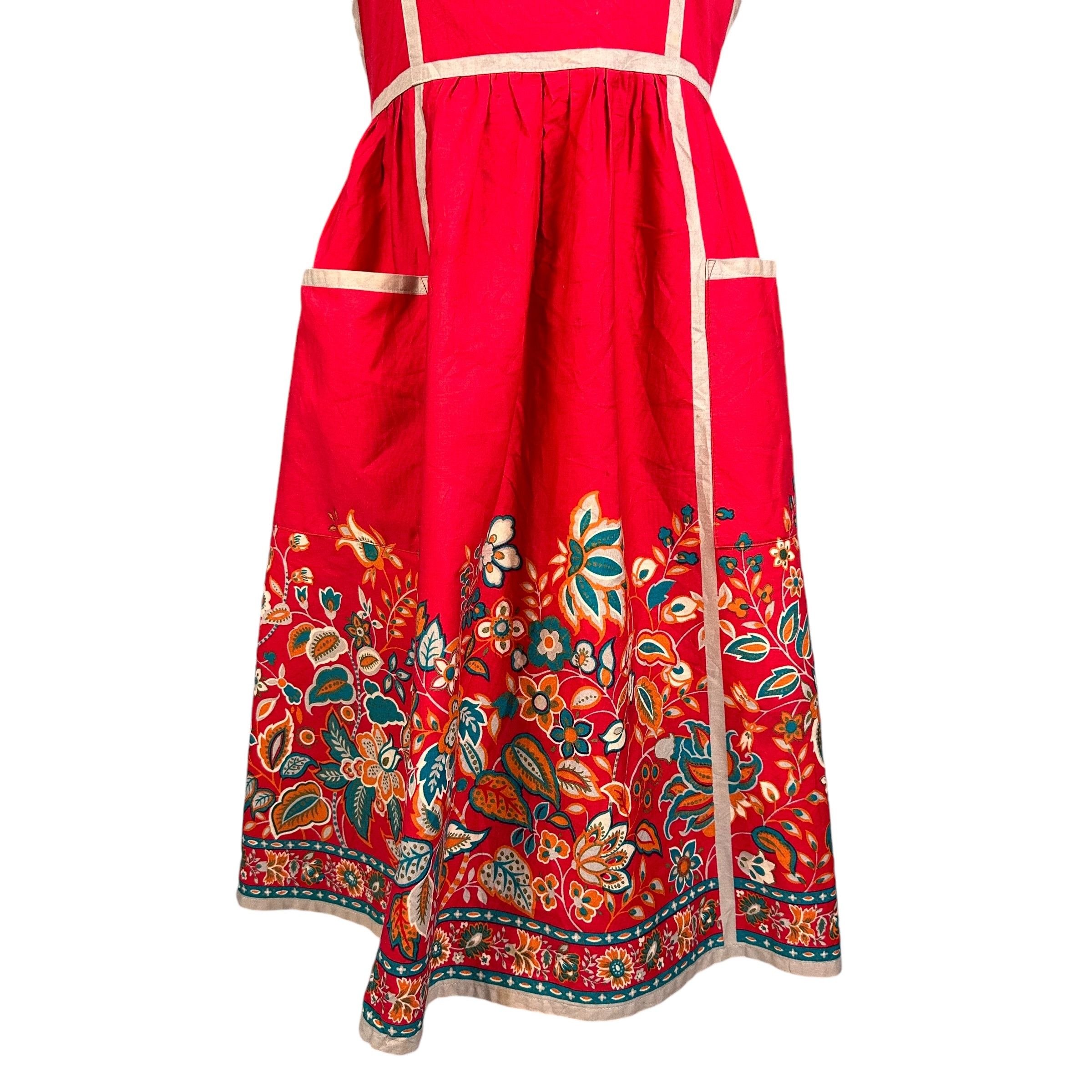 Yves Saint Laurent Yves Saint Laurent Tabliers Floral Graphics Apron #A52-1214 Size ONE SIZE - 3 Thumbnail