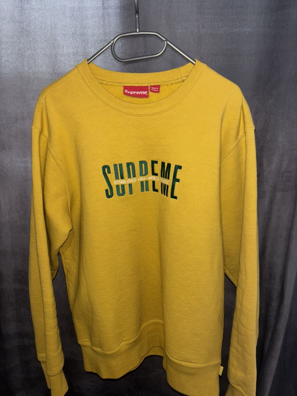 Supreme Yellow Crewneck | Grailed
