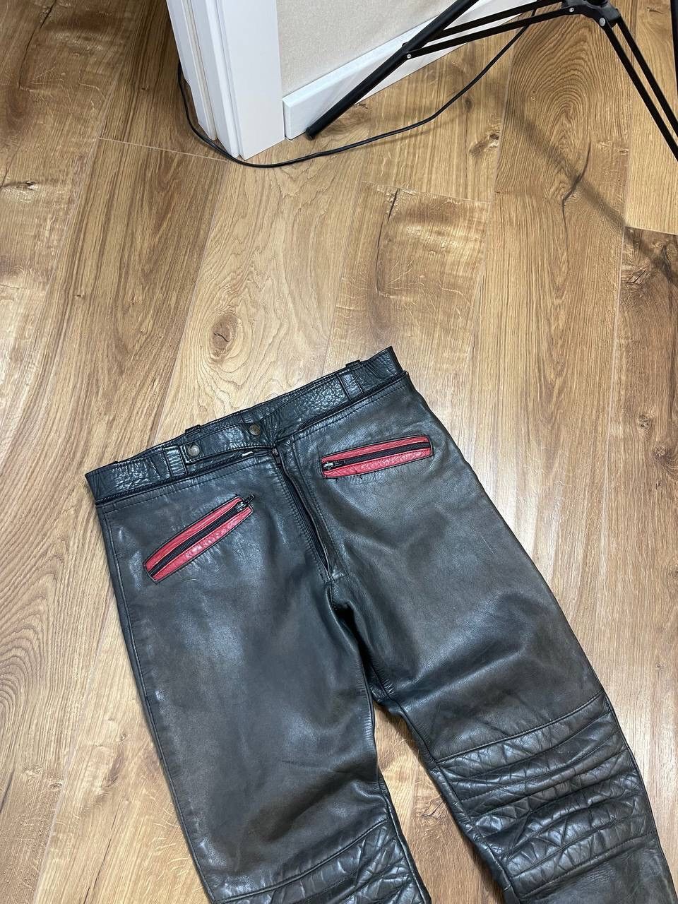 Genuine Leather × Vintage Vintage 90’s Y2K Style Racing Moto Bike Leather Pants Size US 34 / EU 50 - 4 Thumbnail