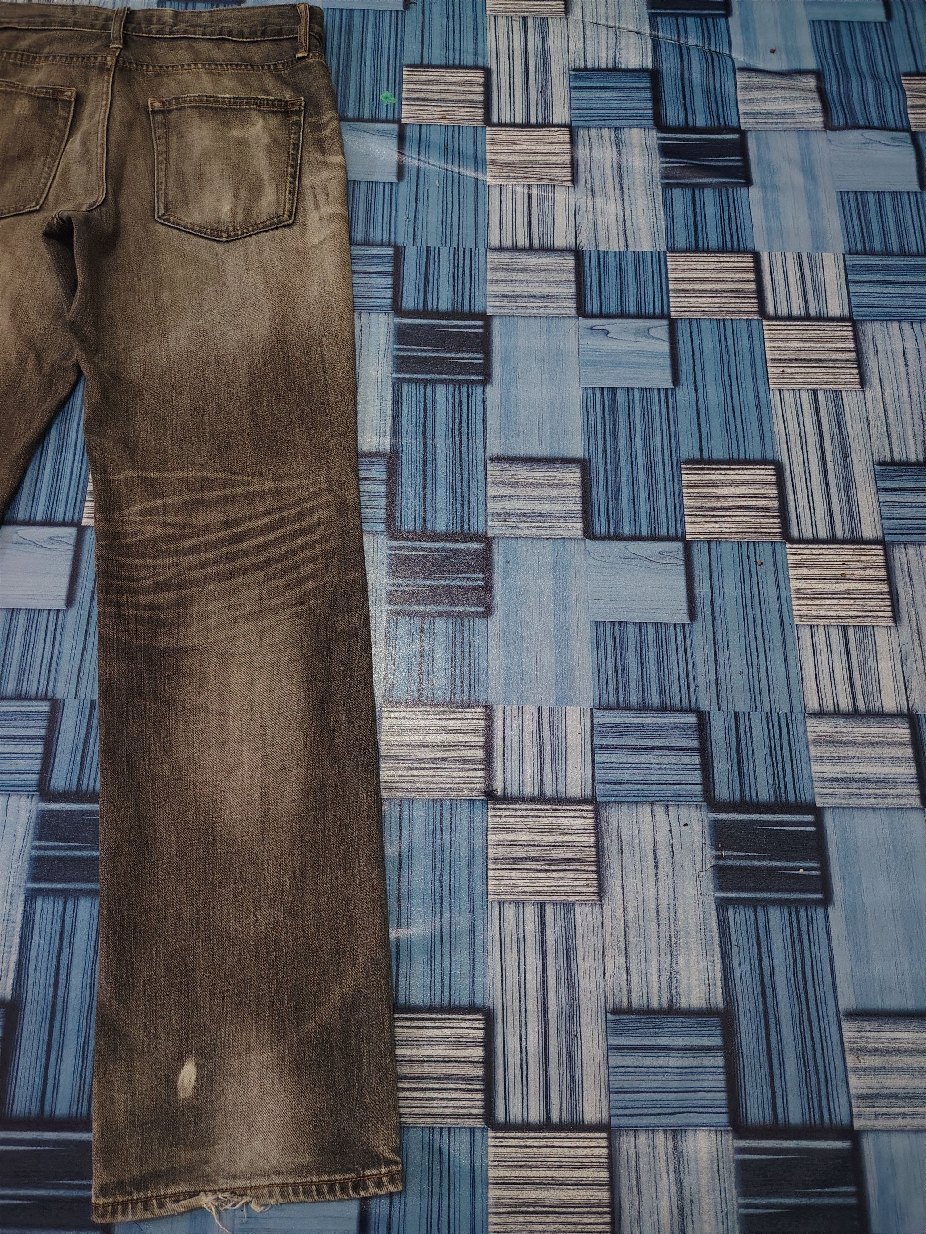 Ne-Net Japanese Net Jeans Distressed Jeans Ripped Jeans Mudwash Size US 31 - 15 Thumbnail