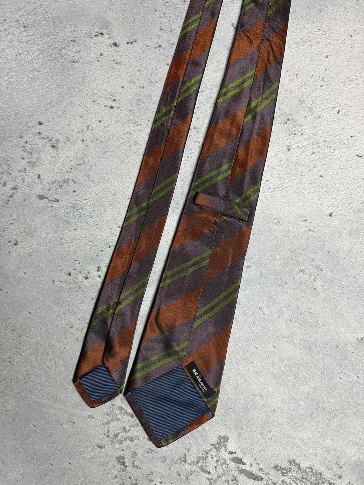 Kiton Rare Kiton Tie Striped Vintage Silk Tie 00s Luxury Item Size ONE SIZE - 7 Thumbnail