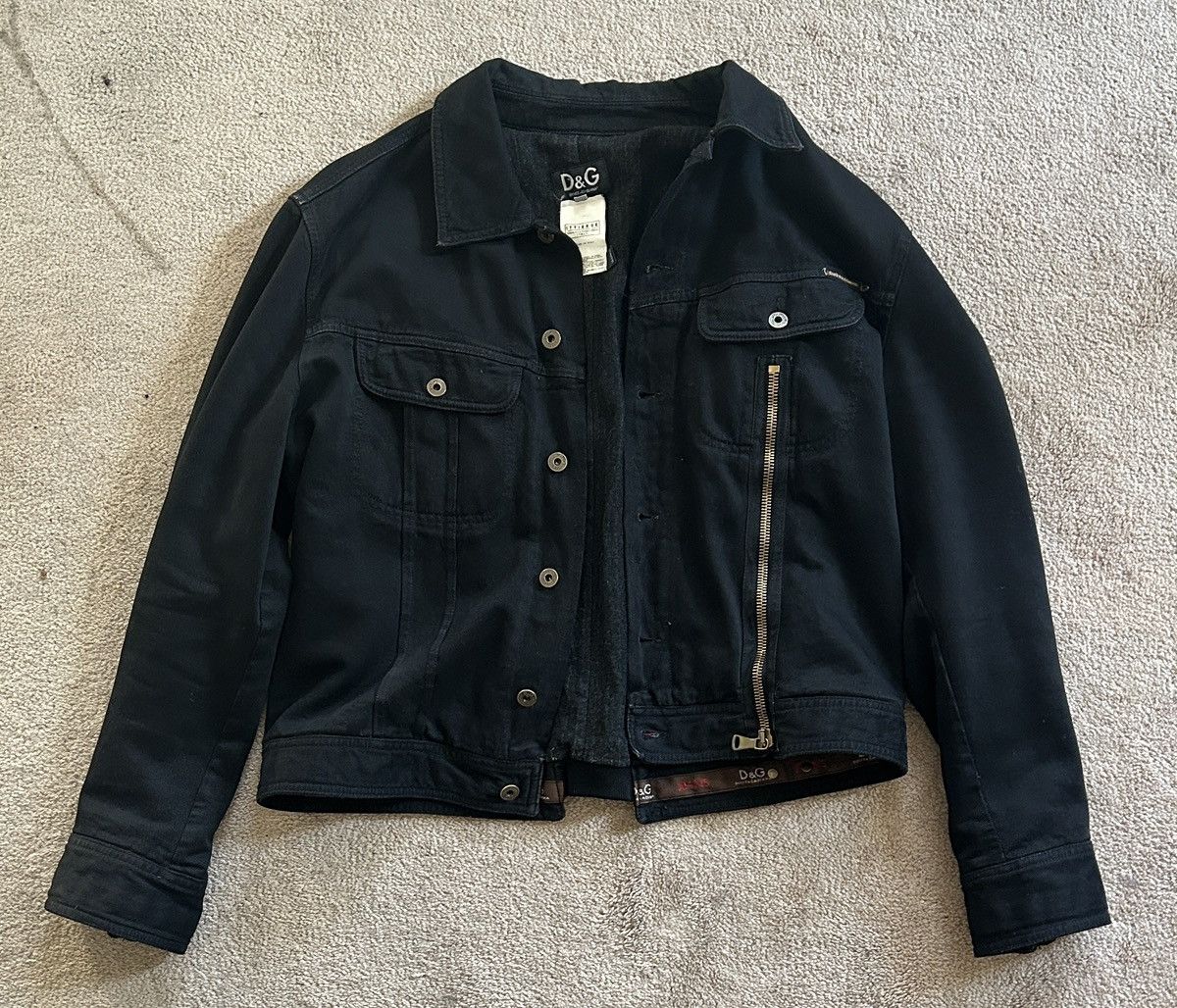 Dolce & Gabbana Dolce & Gabbana Wool Lined Denim Jacket Size US L / EU 52-54 / 3 - 1 Thumbnail