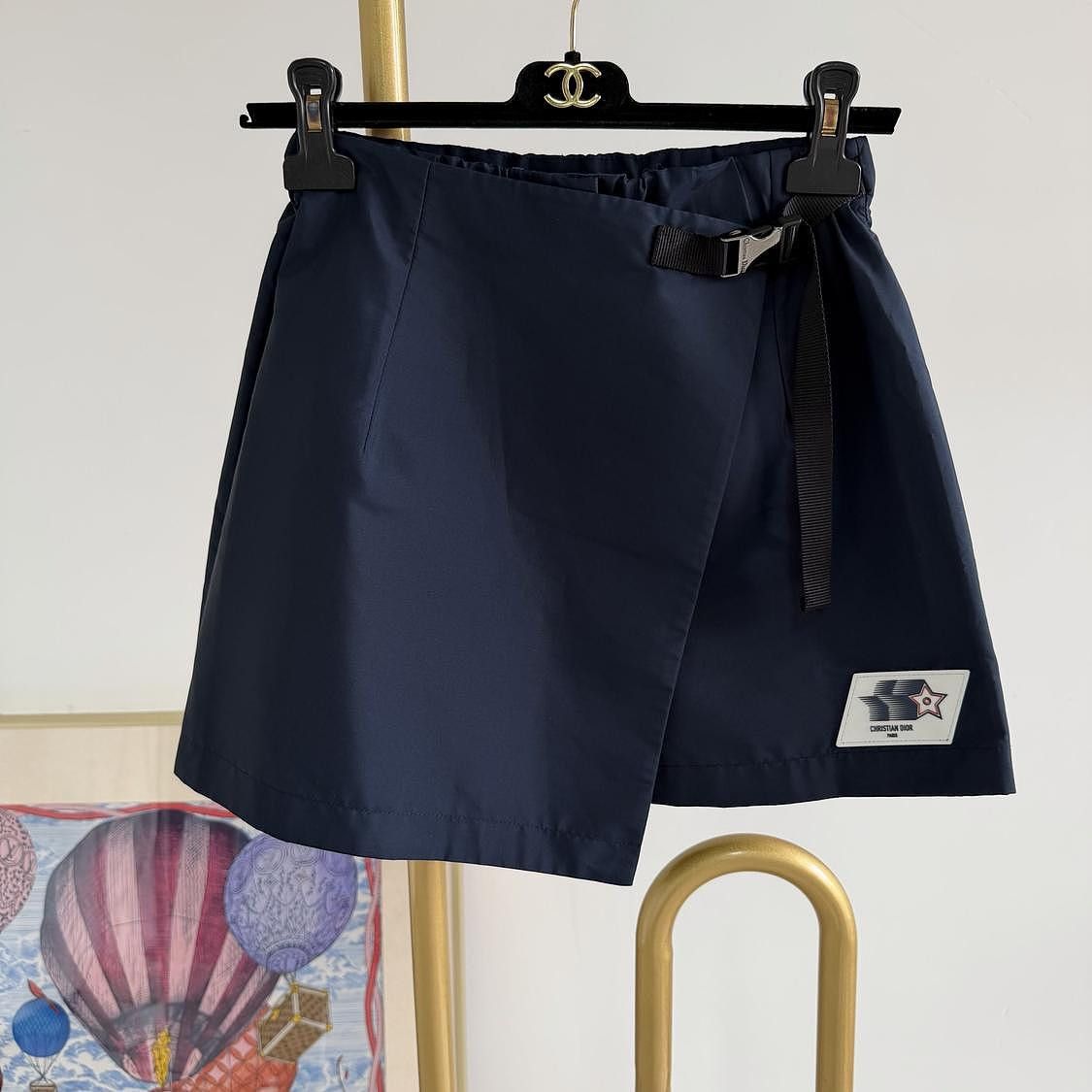 Dior Christian Dior Logo Patch Buckle Wrap Mini Skirt Size FR 34 Size 25" / US 0 / IT 36 - 1 Thumbnail