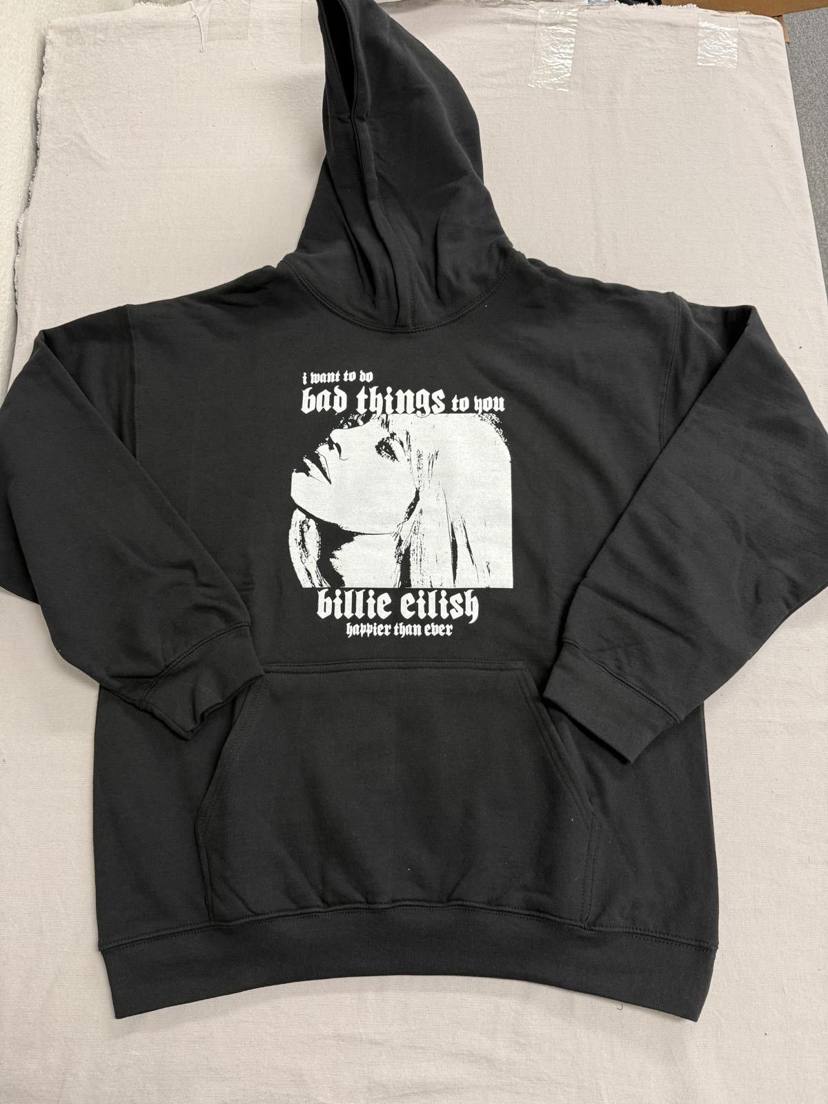 Other Billie Eilish Hoodie - Oxytocin Happier Than Ever Album - L Size US L / EU 52-54 / 3 - 1 Thumbnail