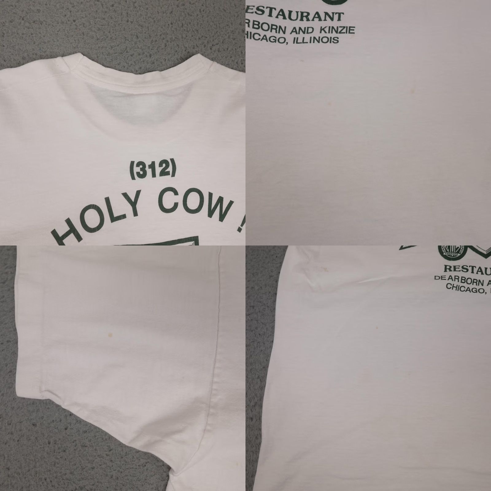 Fruit Of The Loom VINTAGE Harry Caray's Shirt Mens XL White Restaurant Graphic Tee Chicago 90s USA Size US XL / EU 56 / 4 - 9 Thumbnail