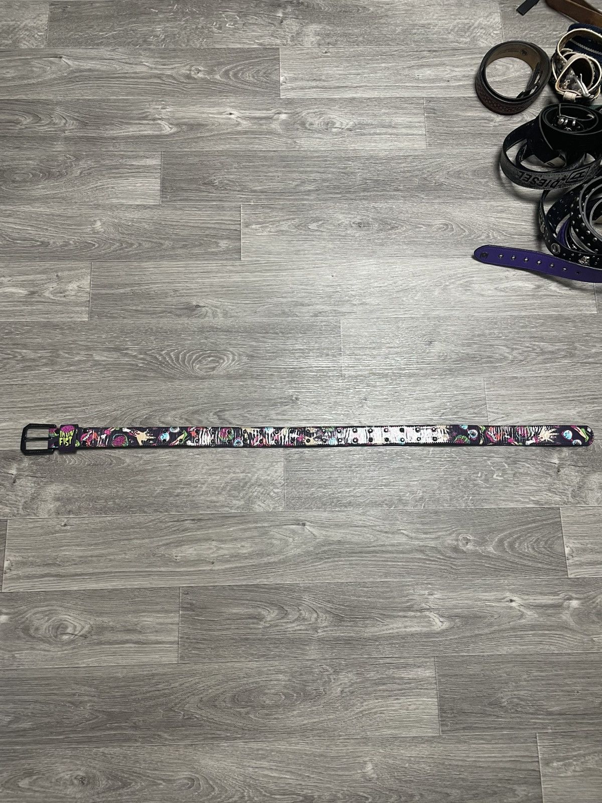Iron Fist Iron Fist Colorful Horror Print Rhinestones Belt Punk Y2K Size ONE SIZE - 14 Thumbnail