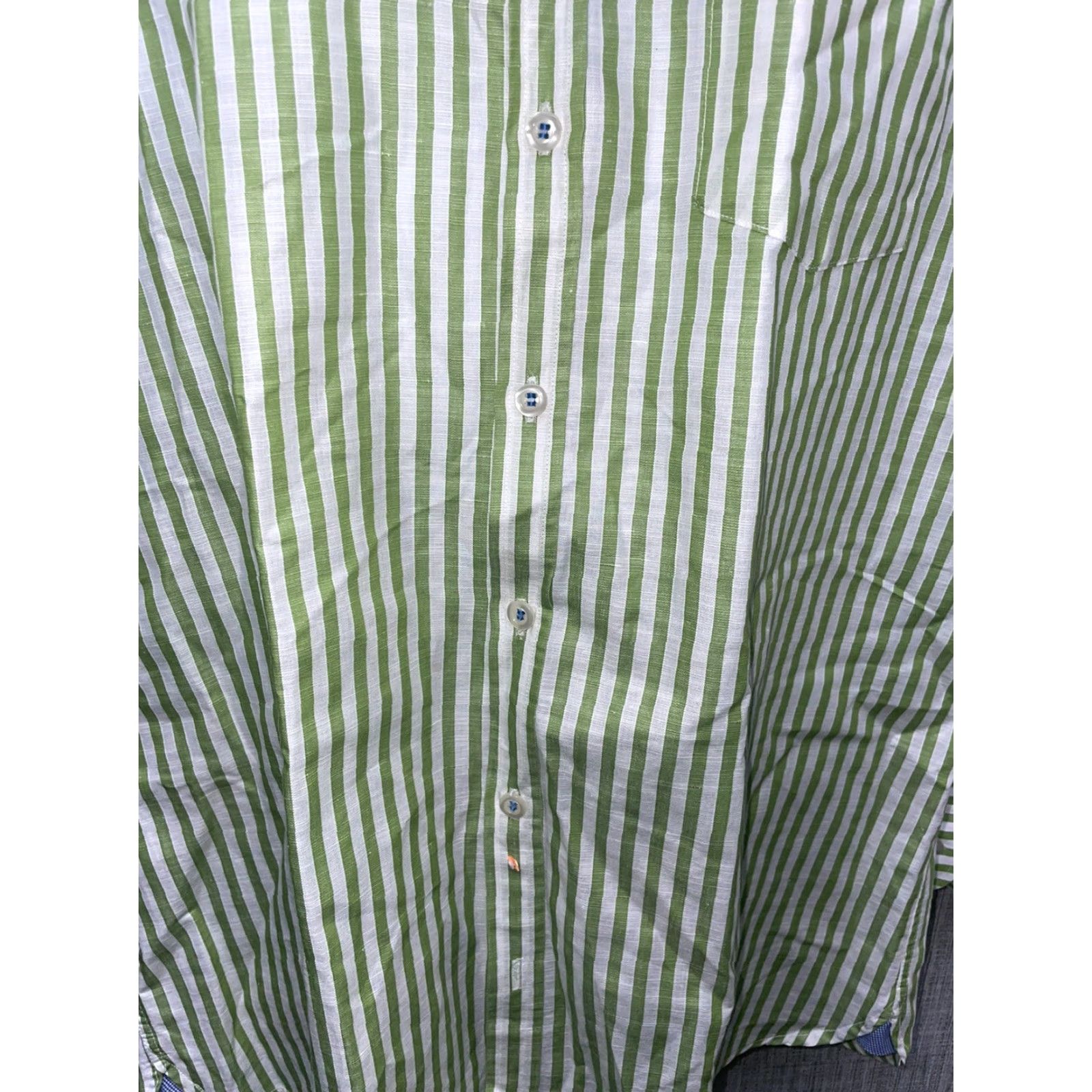ARKK Copenhagen VINTAGE Copenhagen Button-Down Shirt Striped Green Mens L Size US L / EU 52-54 / 3 - 3 Thumbnail