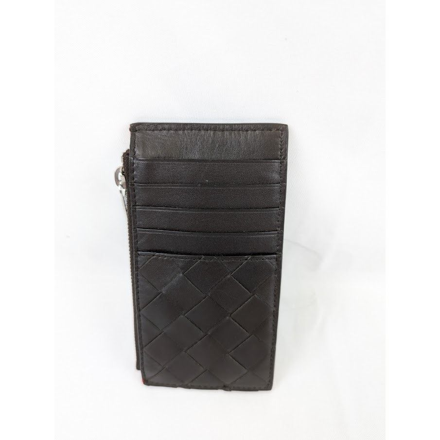 Bottega Veneta o1rshd1 Size: OS / Intrecciato Calfskin Card Case Black/Red Size ONE SIZE - 4 Thumbnail