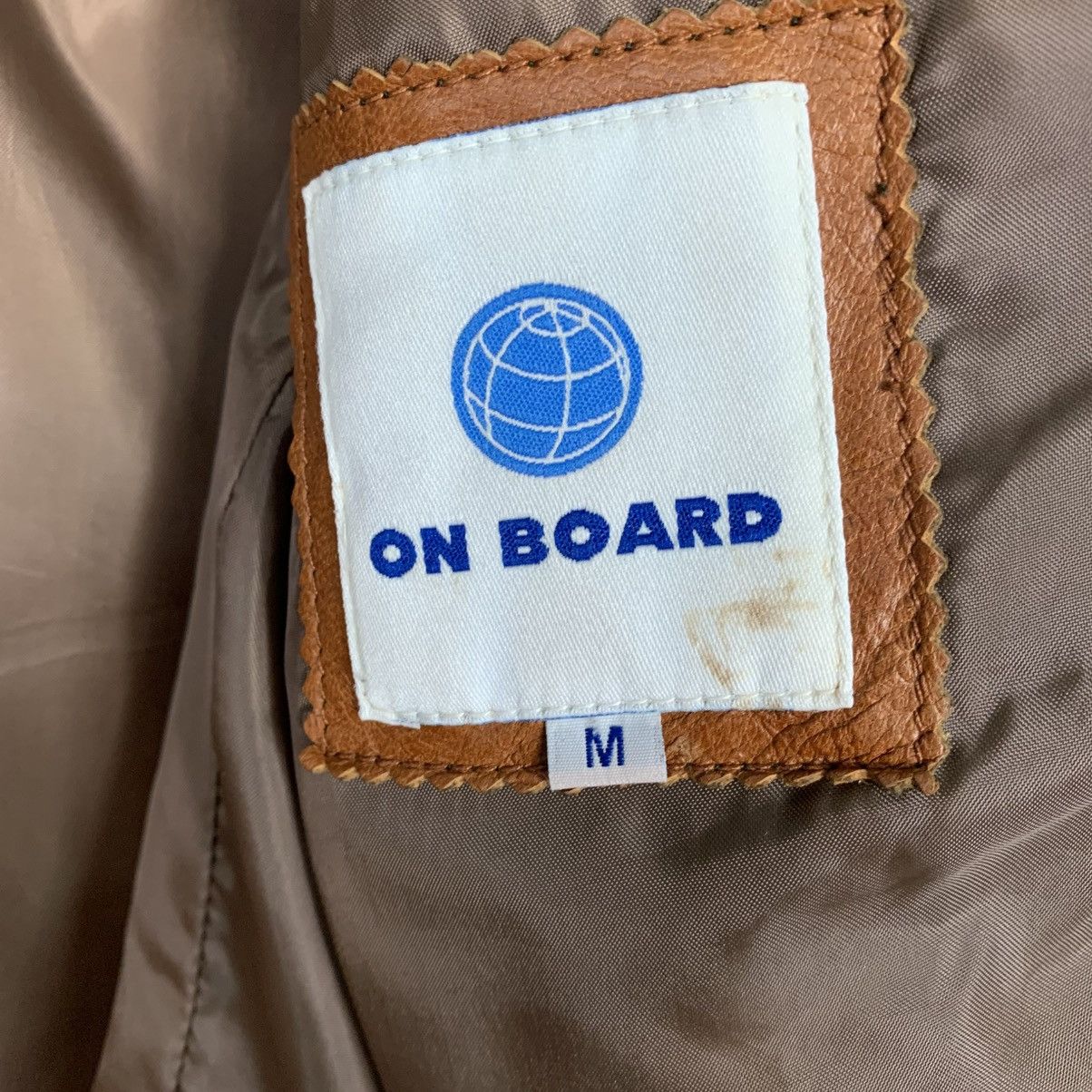 Japanese Brand Japanese Brand Onboard Leather Jacket Size US M / EU 48-50 / 2 - 15 Thumbnail