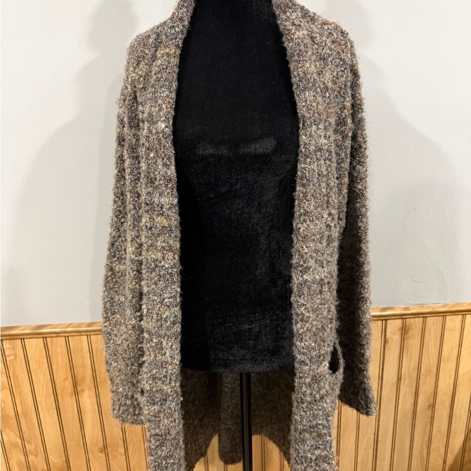 William Rast William Rast Textured Gray Boucle Long Cardigan Size Small Size S / US 4 / IT 40 - 1 Thumbnail