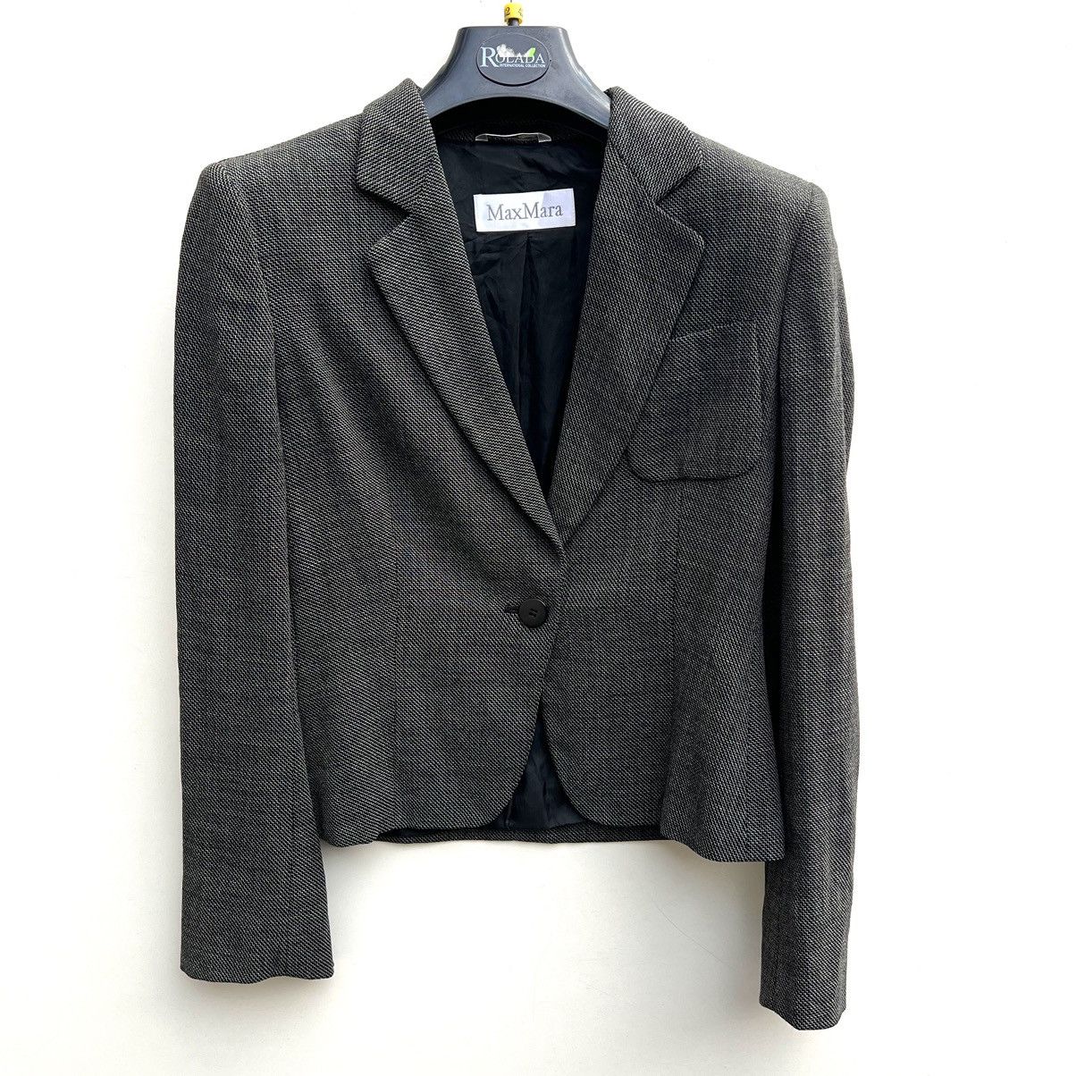 Max Mara × Vintage Max Mara virgin wool blazers vintage Size M / US 6-8 / IT 42-44 - 1 Thumbnail