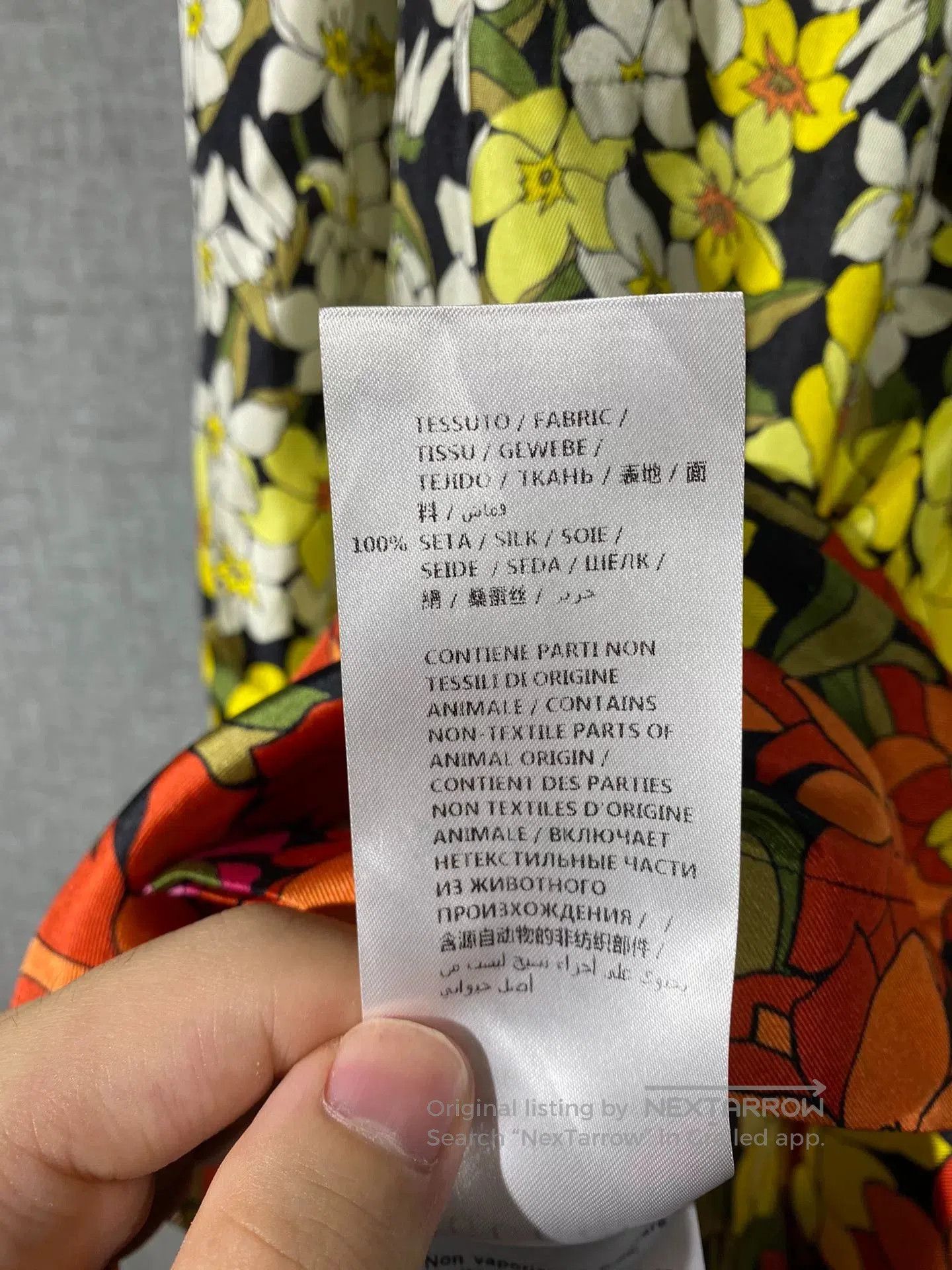 Gucci floral silk blouse jacket by gucci. Size L / US 10 / IT 46 - 7 Thumbnail