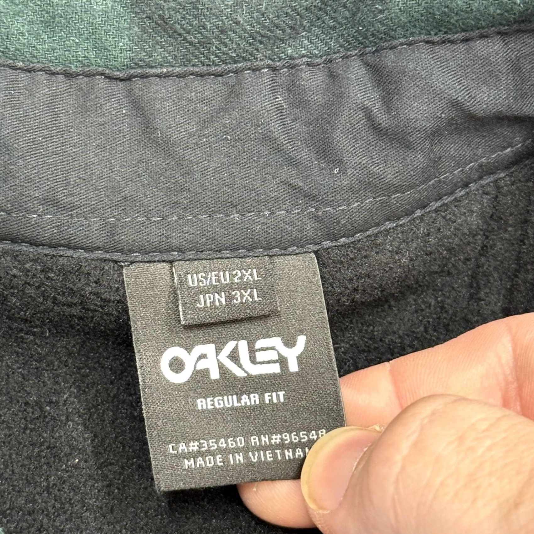 Oakley Oakley Jacket Mens 2XL Green Fleece Lined Buffalo Plaid Regular Fit Shacket Size US XXL / EU 58 / 5 - 4 Thumbnail
