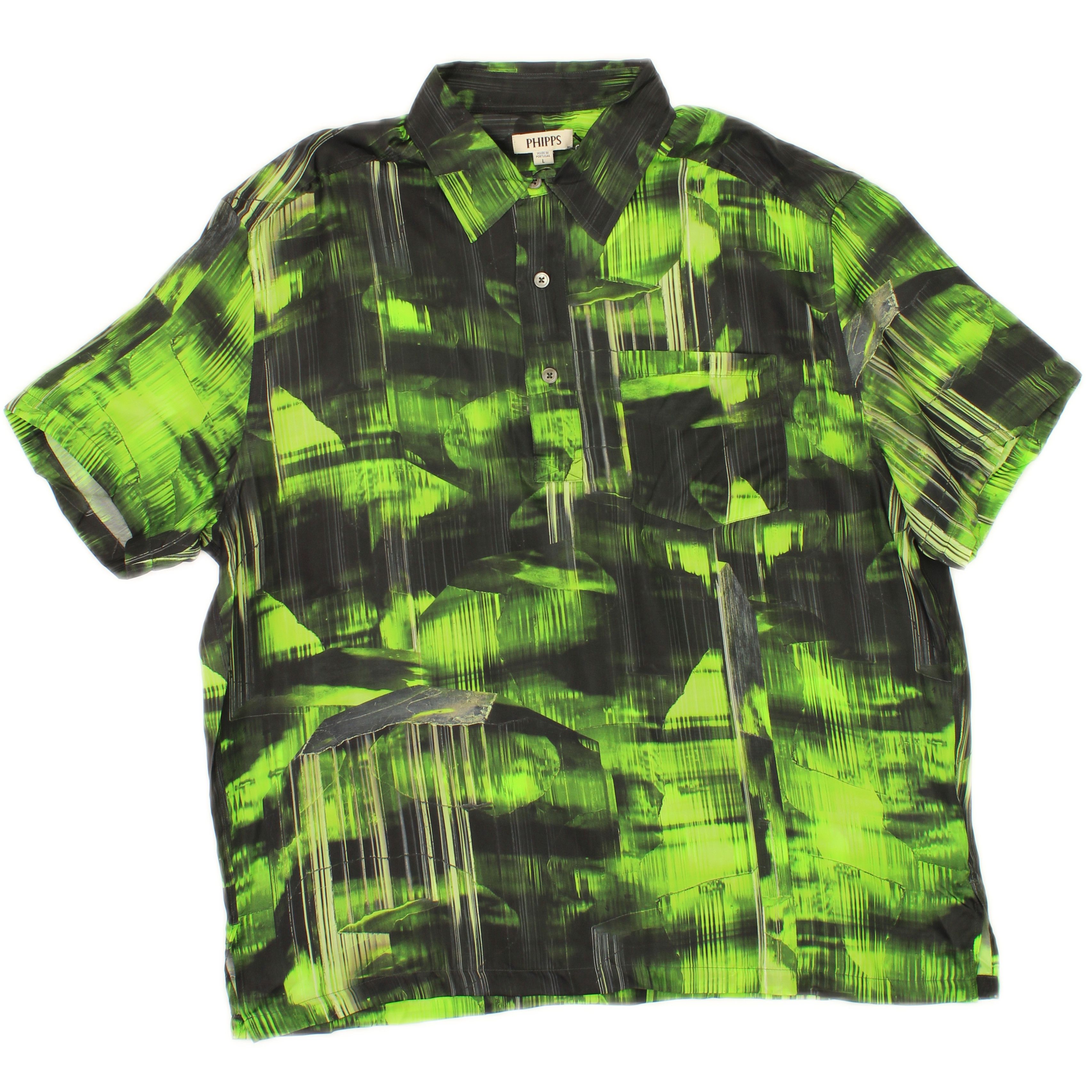 image of Phipps S/s Camp Shirt Size L, Men's