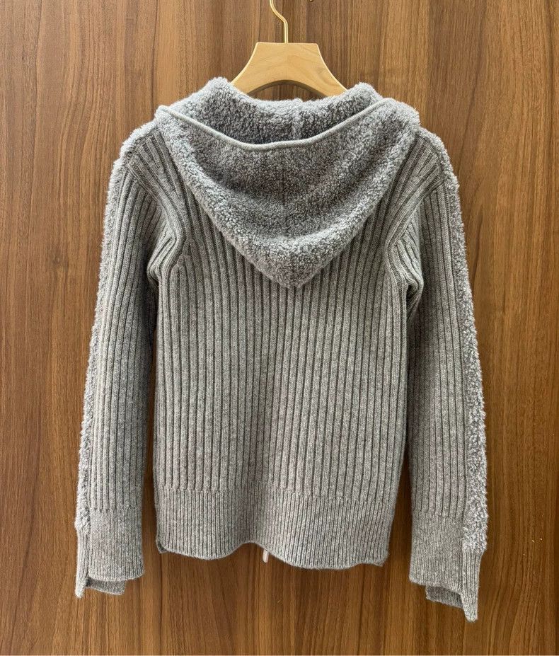 Loro Piana LORO PIANA Gray Teddy cashmere cardigan Size XS / US 0-2 / IT 36-38 - 2 Thumbnail