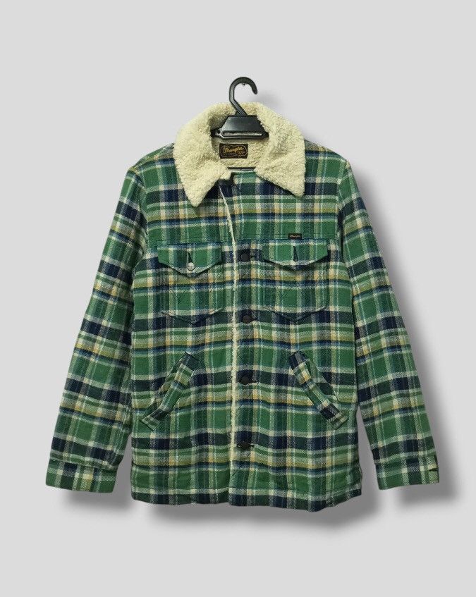 Japanese Brand × Vintage × Wrangler A01 Wrangler Sherpa Inside Button Up Jacket Size US M / EU 48-50 / 2 - 1 Thumbnail