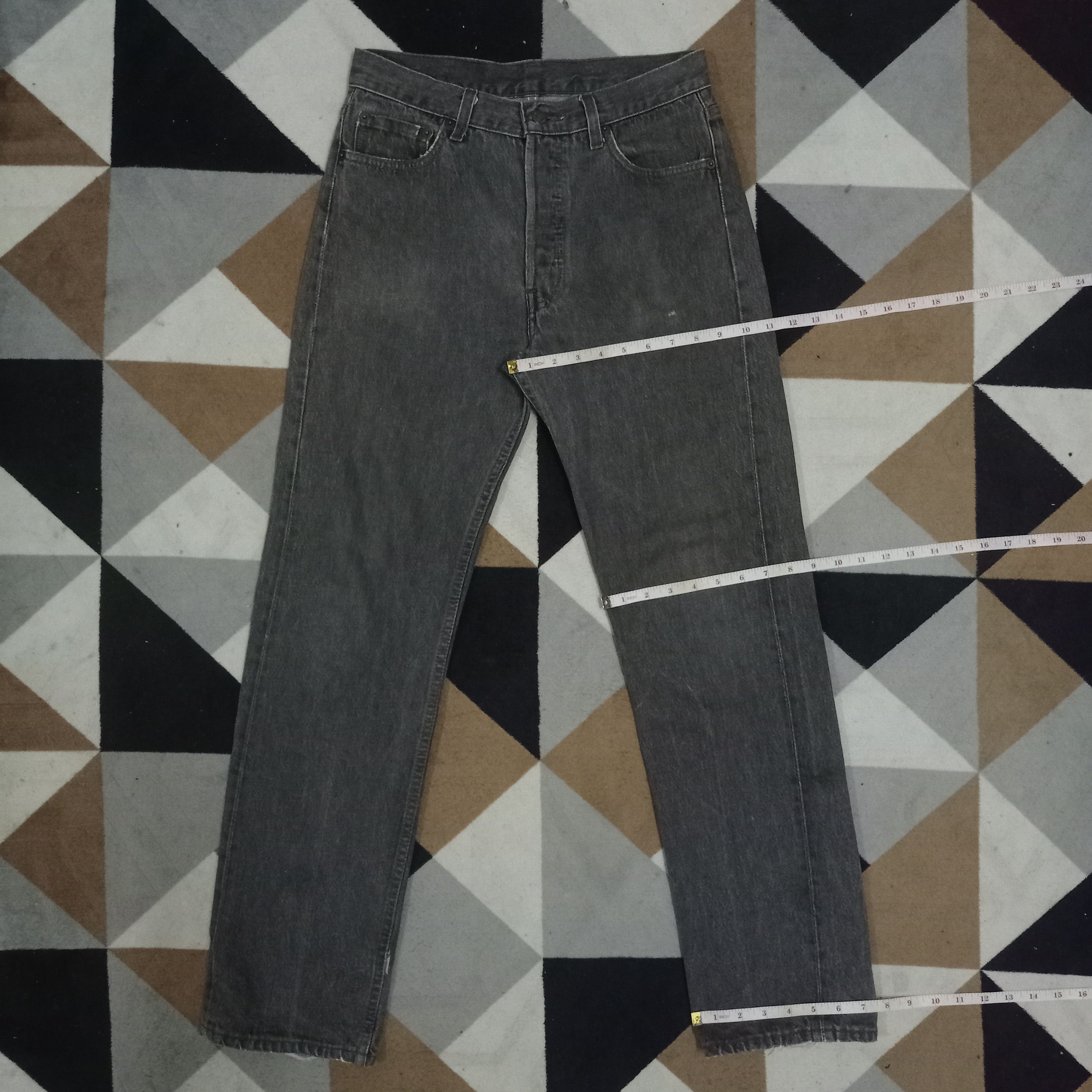 Levi's Vintage 90s Levis 501 Black Jeans 29x30 Size US 29 - 12 Thumbnail