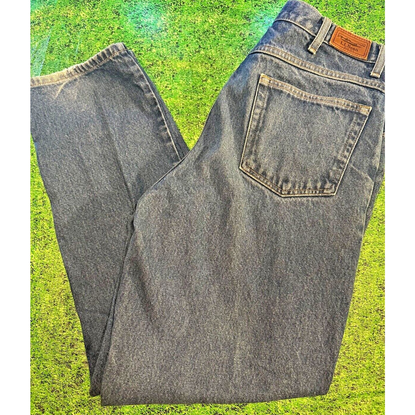 L.L. Bean LL Beans Relaxed Fit Denim Jeans 34x32 Medium Wash Vintage Size US 34 / EU 50 - 2 Thumbnail