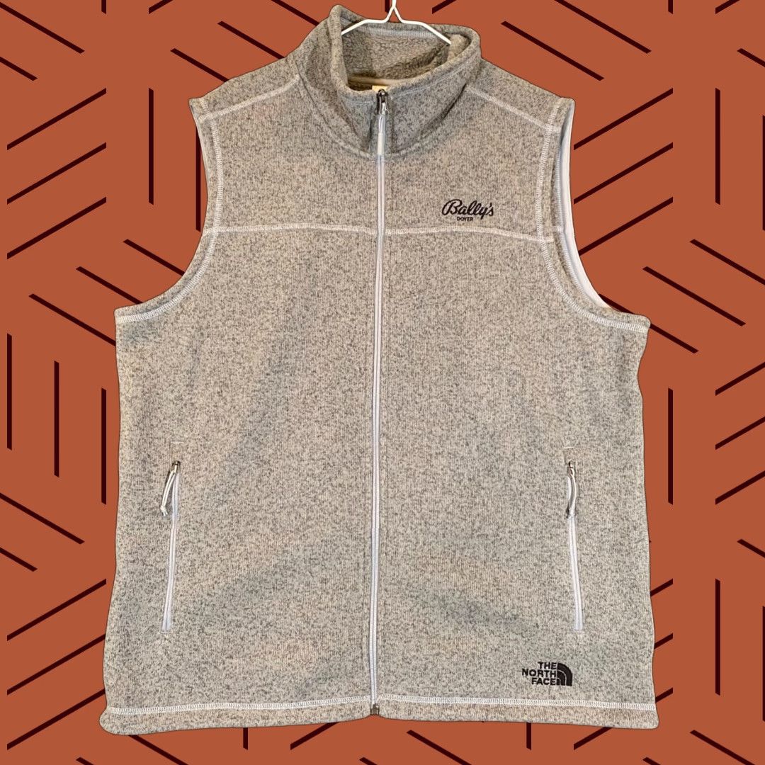 The North Face The North Face Vest Mens Extra Large Gray Full Zip Fleece Ballys Casino Dover Size US XL / EU 56 / 4 - 1 Thumbnail