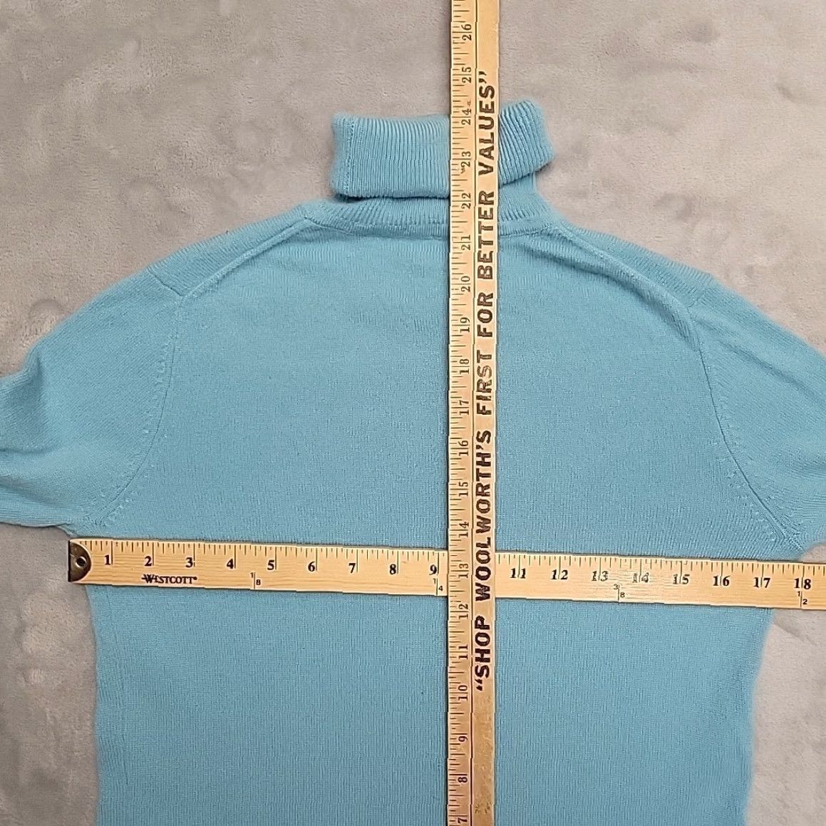 Vintage Garnet Hill Sweater Womens Small Blue 100% Cashmere Turtleneck Retro Classic Size S / US 4 / IT 40 - 8 Thumbnail