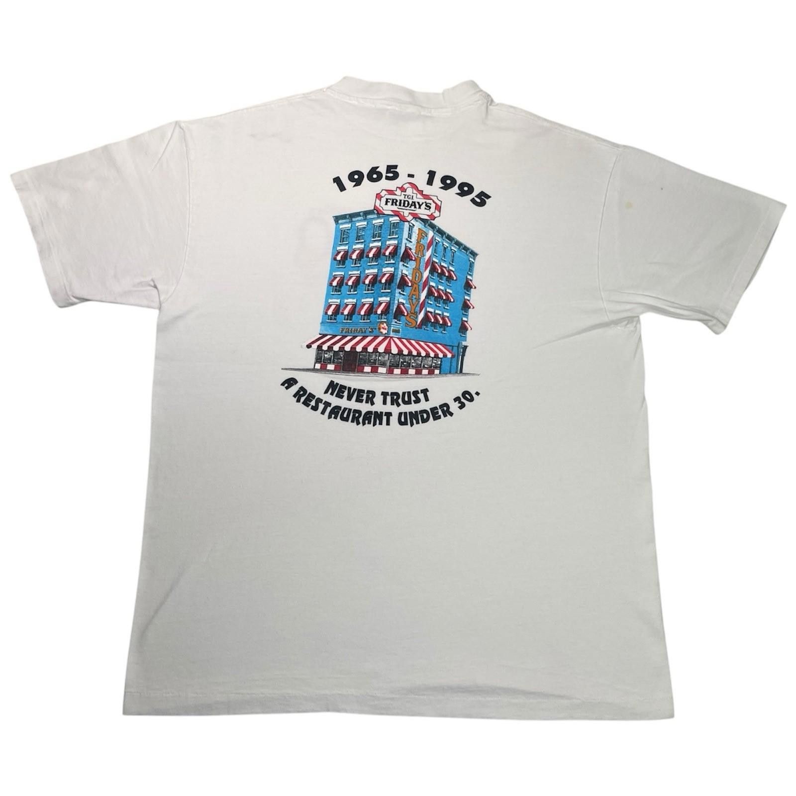 Hanes 1995 TGI Fridays 30th Anniversary Tallahassee Hanes TShirt L Size US L / EU 52-54 / 3 - 2 Thumbnail