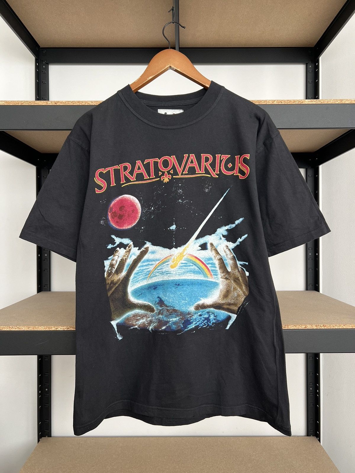 Band Tees Vintage 1997 Stratovarius Visions Metal Band T-shirt Size US L / EU 52-54 / 3 - 1 Thumbnail