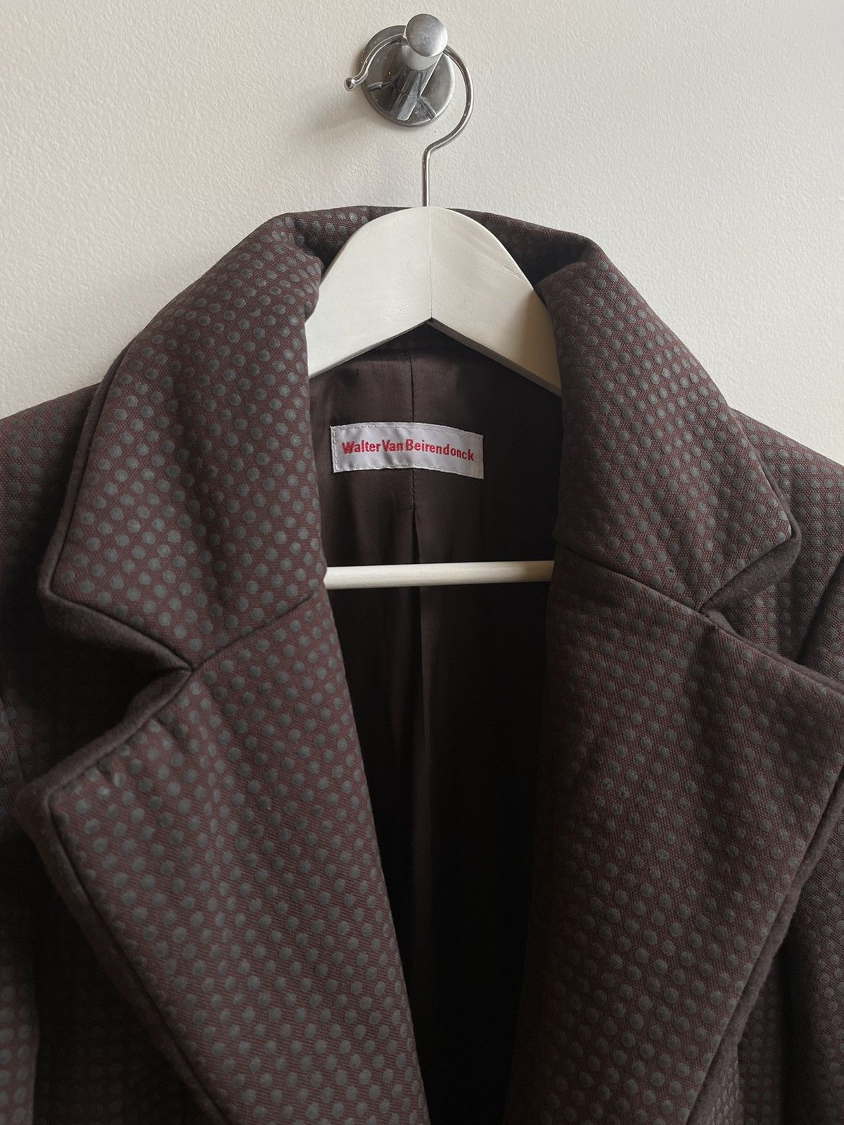 Walter Van Beirendonck Walter Van Beirendonck Fall 2008 Brown 3D Blazer With Dots Size US S / EU 44-46 / 1 - 7 Thumbnail