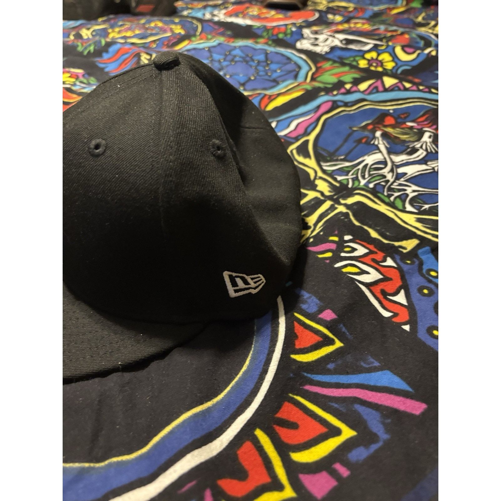 New Era MLB Los Angeles Dodgers Hat New Era 7 3/8 Flex Fit Black Size ONE SIZE - 7 Thumbnail