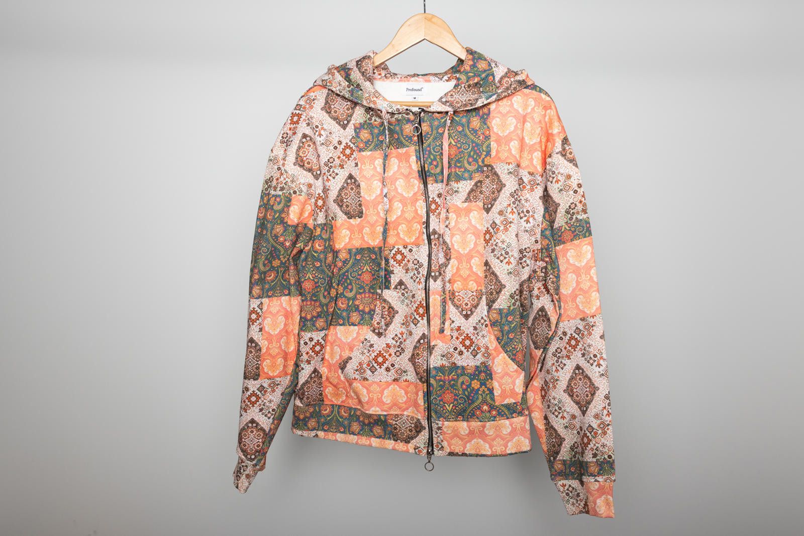 Profound Aesthetic [Profound Aesthetic] Paisley Multi-Patch Zip Up