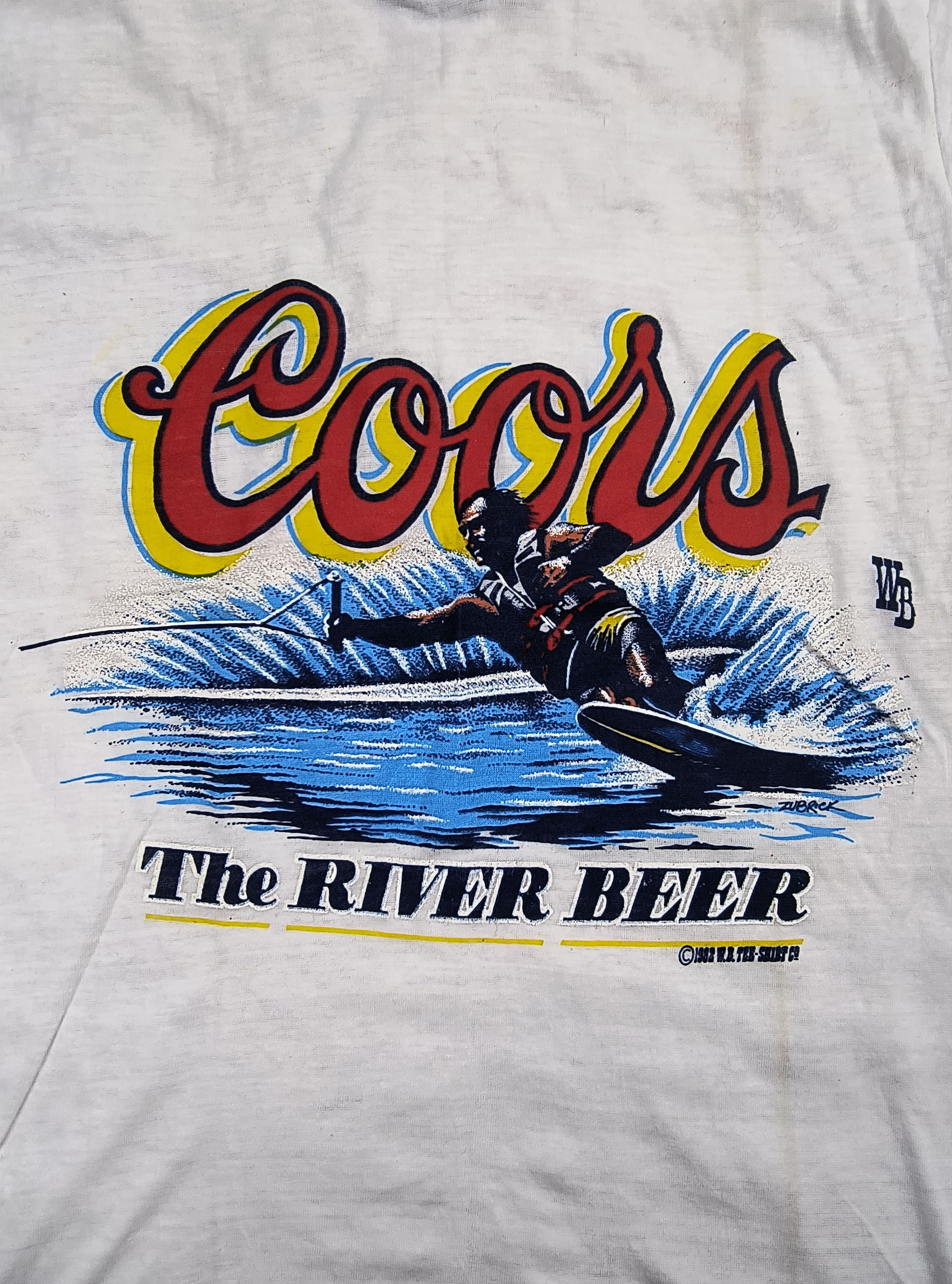 Vintage Coors the river beer 1982 tee