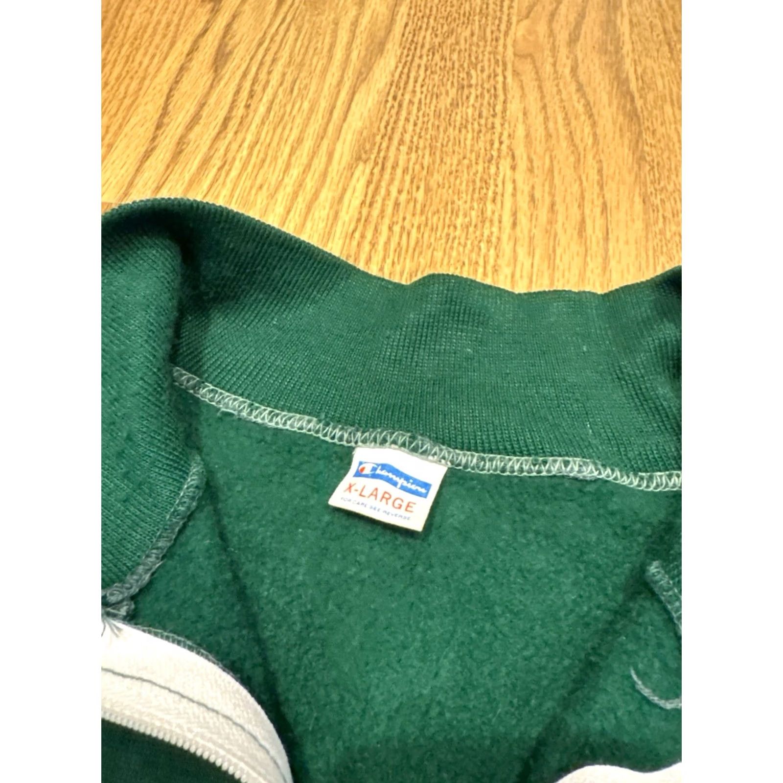 Champion VINTAGE Champion Track Jacket Mens XL 70s Blue Zip Up Bar Tag Green Vtg Size US XL / EU 56 / 4 - 4 Thumbnail