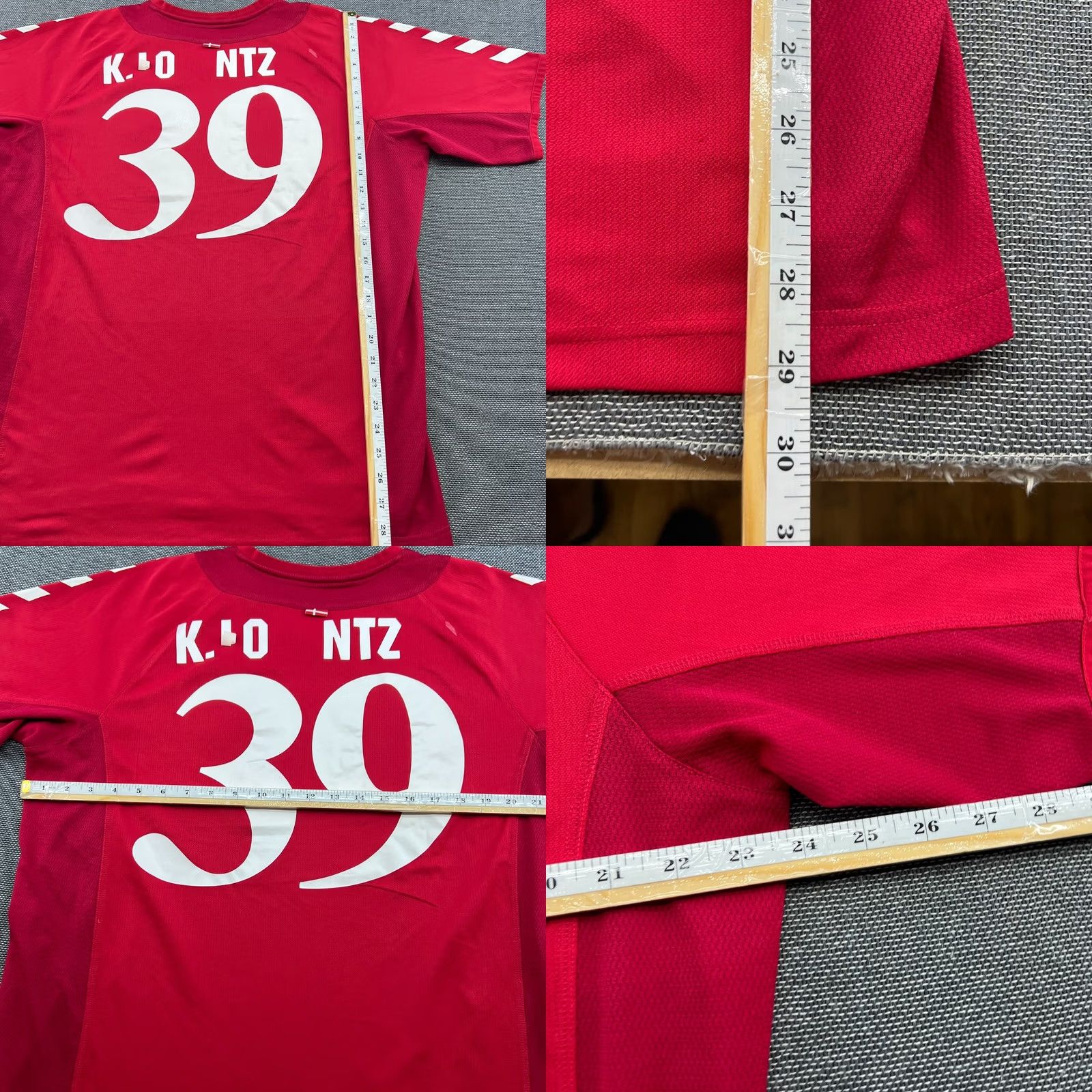 Hummel Hummel Red Denmark 2003 2004 Home Football Jersey Mens 2XL Adult Shirt DBU Red Size US XXL / EU 58 / 5 - 10 Thumbnail
