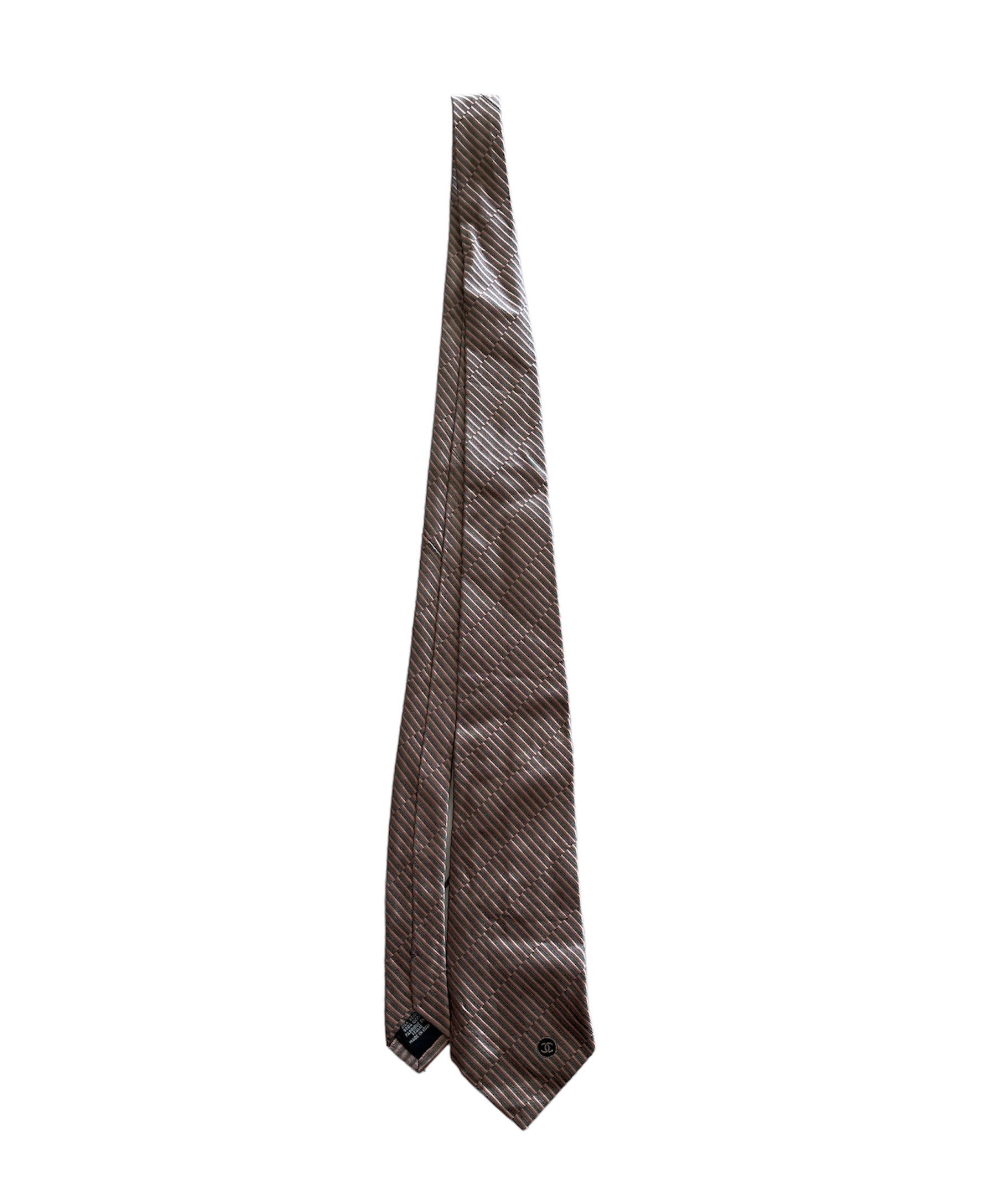 Chanel × Vintage Vintage Chanel Silk Necktie Size ONE SIZE - 1 Thumbnail