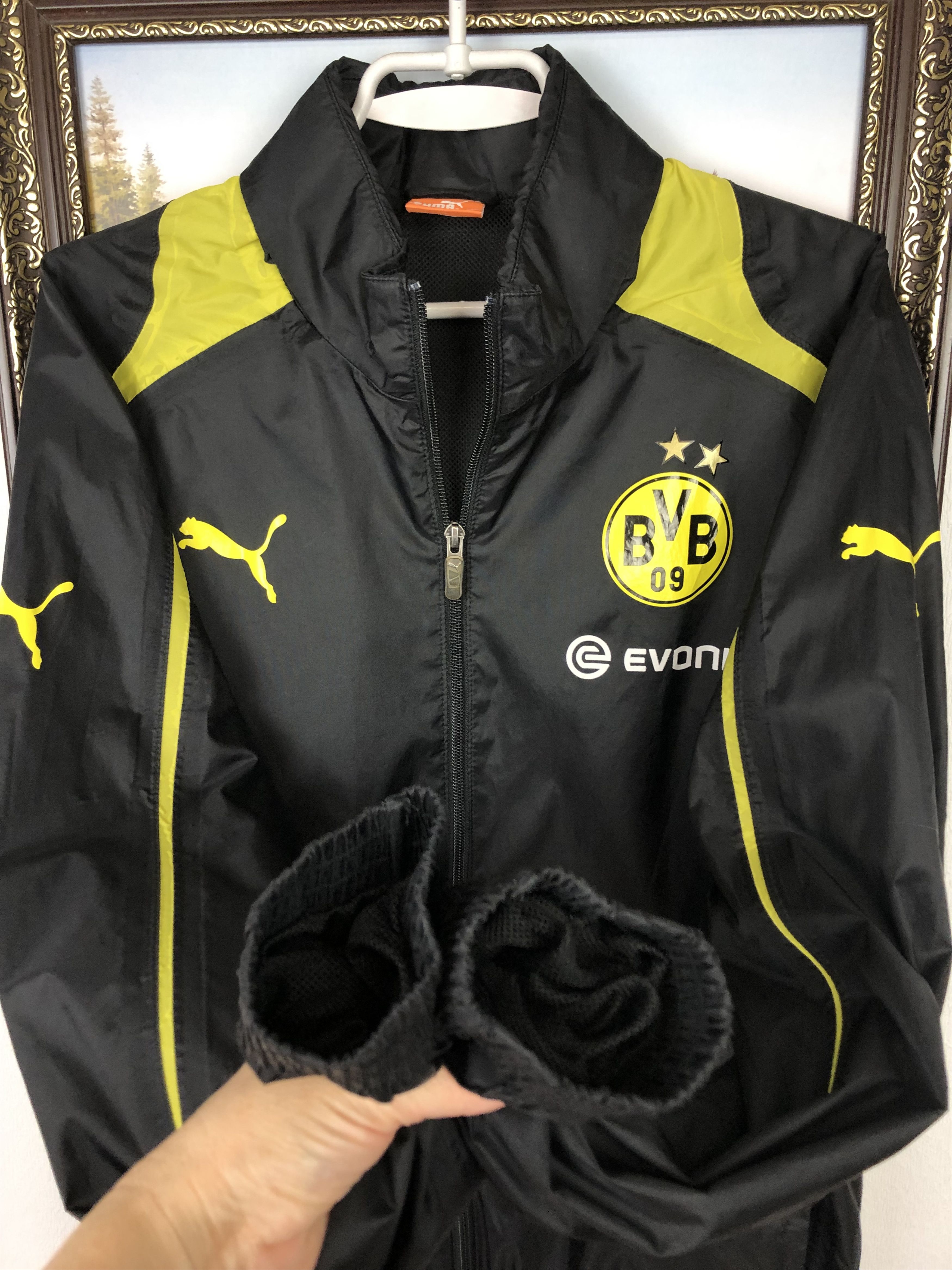 Puma Vintage Puma Borussia Dortmund Football Jacket Train Soccer Size US M / EU 48-50 / 2 - 7 Thumbnail