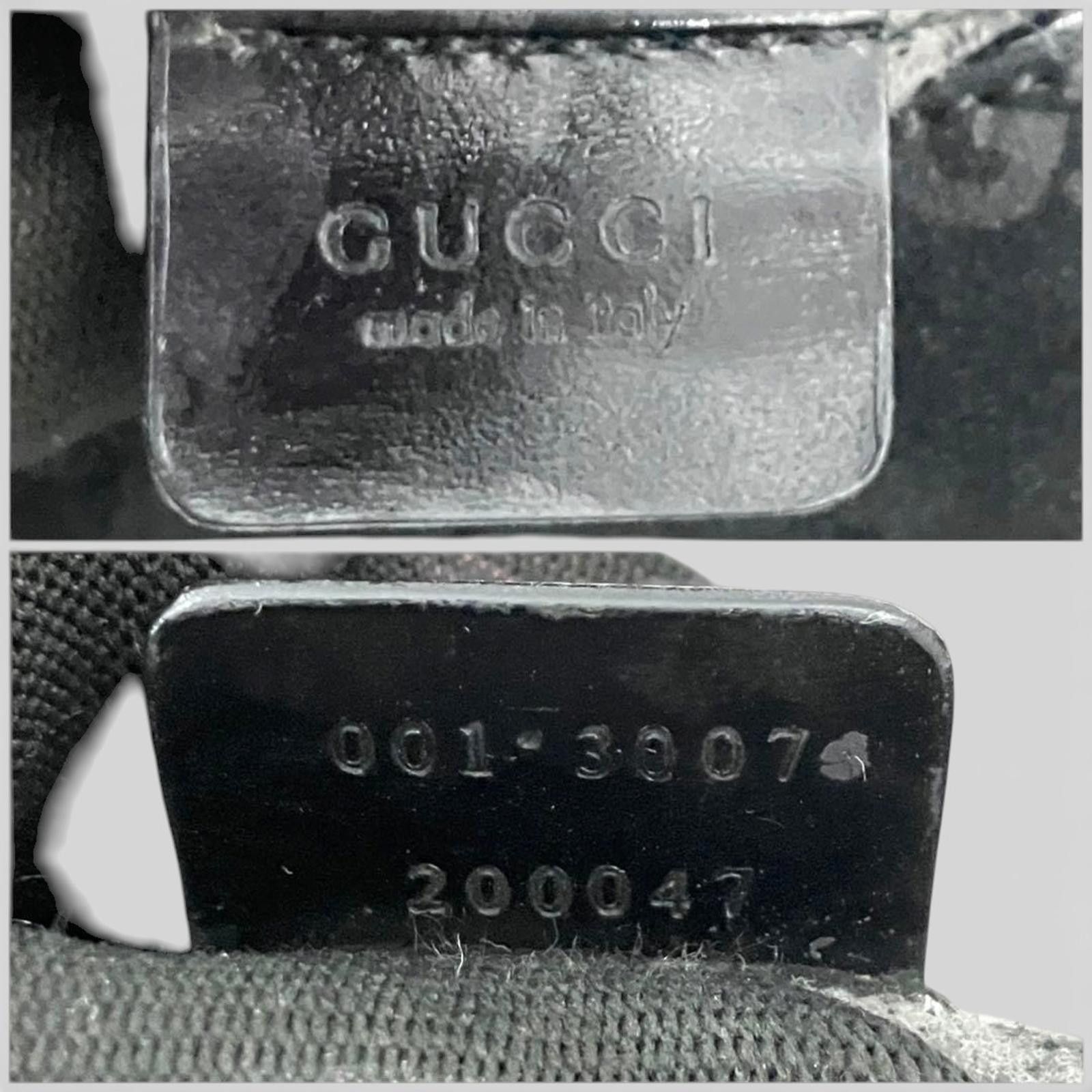 Gucci Gucci - Black GG Canvas Bamboo Handle Shoulder Bag Size ONE SIZE - 9 Thumbnail
