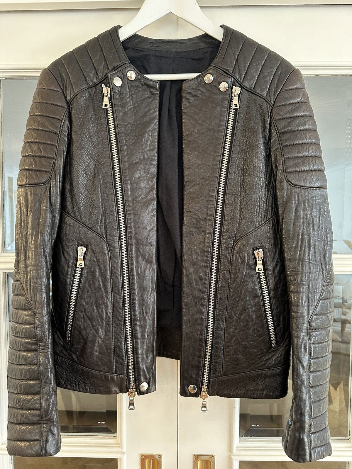 Balmain SS12 Iconic Balmain Rousteing Black Leather Bike *Last Drop* Size US M / EU 48-50 / 2 - 1 Thumbnail
