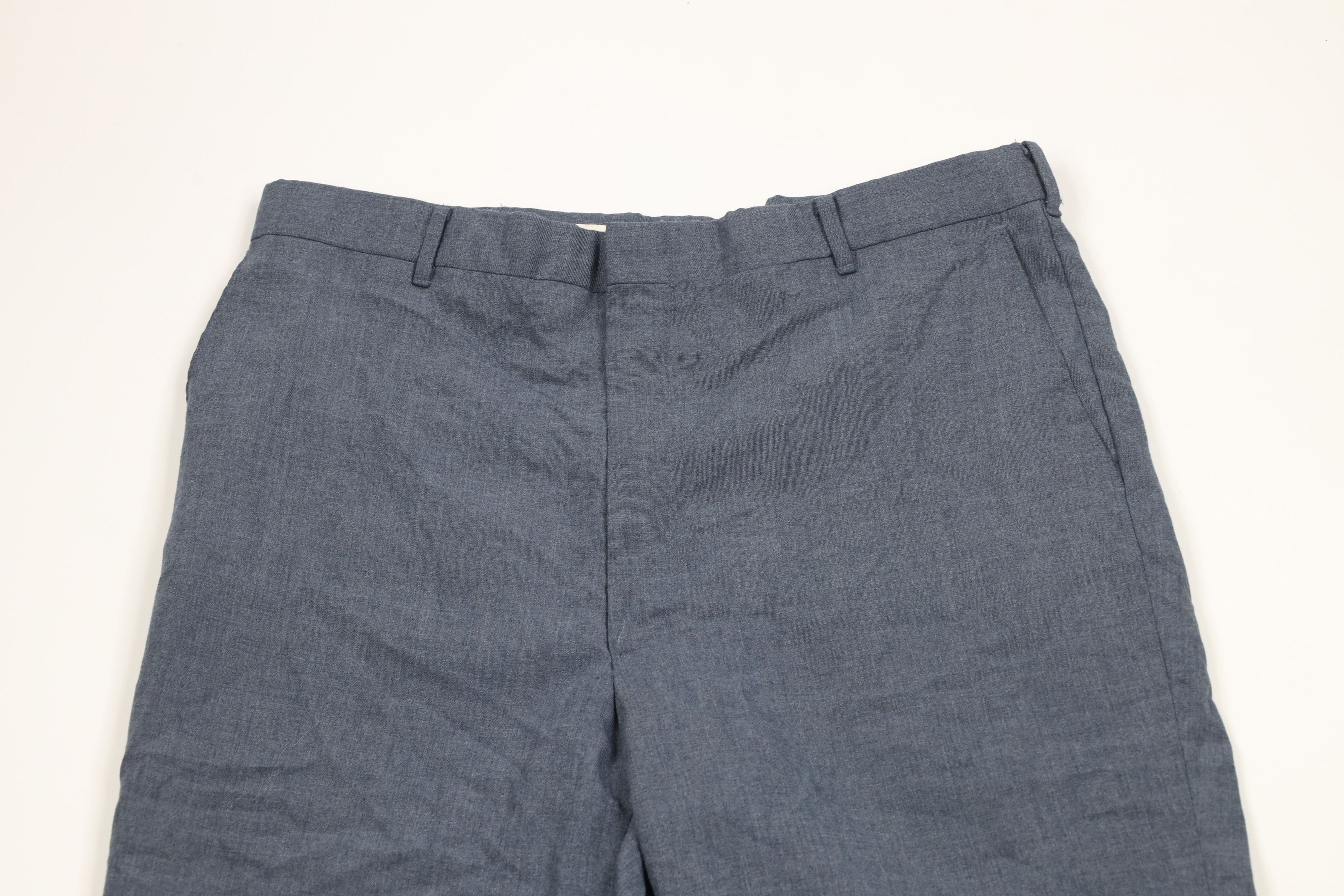Vintage Vintage 70s Streetwear Chambray Wide Leg Chino Pants USA Size US 36 / EU 52 - 2 Thumbnail