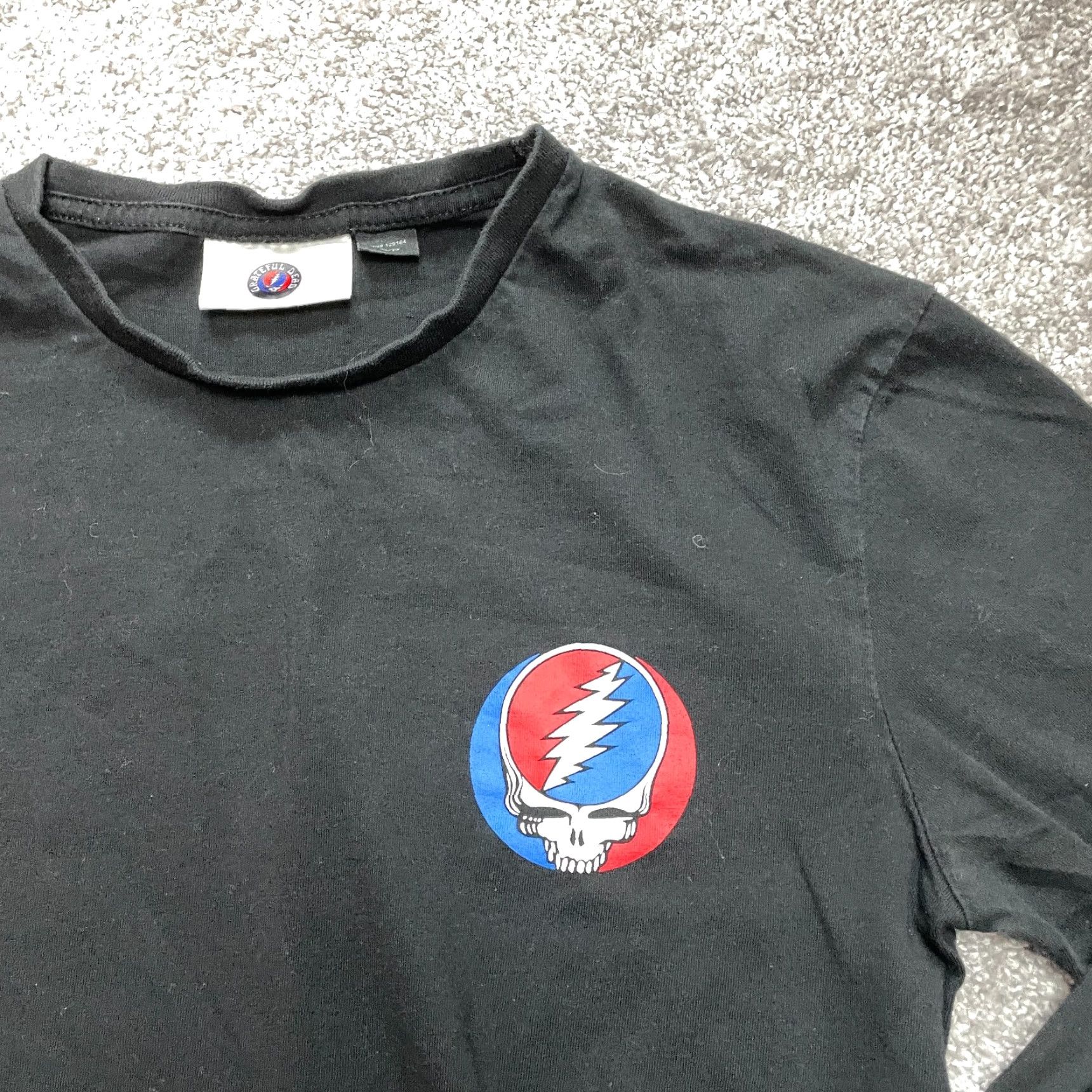 Vintage Grateful Dead Shirt Adult Small Black Long Sleeve Logo Skull Graphic Tee Size US S / EU 44-46 / 1 - 2 Thumbnail