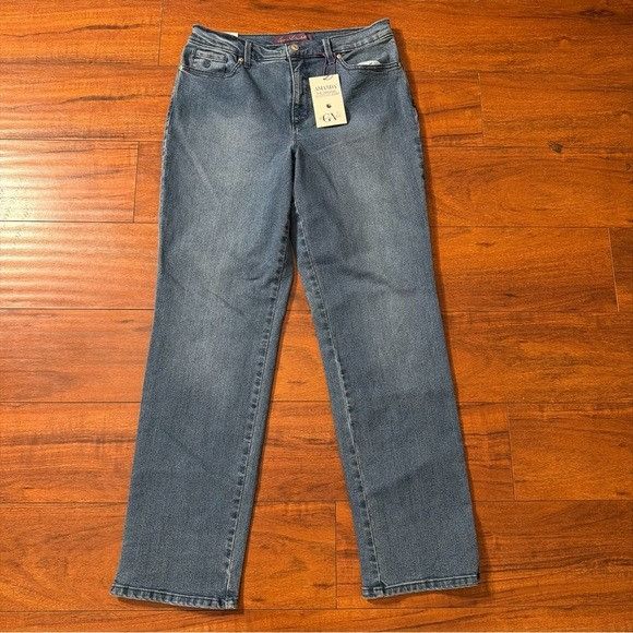 Gloria Vanderbilt Gloria Vanderbilt Classic Straight Leg Amanda Blue Jeans 10 Size 30" / US 8 / IT 44 - 1 Thumbnail