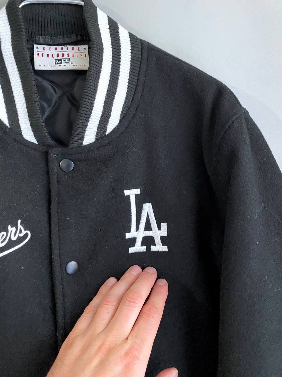 New Era New Era x MLB Los Angeles Dodgers Wool Bomber Jacket, Size L Size US L / EU 52-54 / 3 - 5 Thumbnail