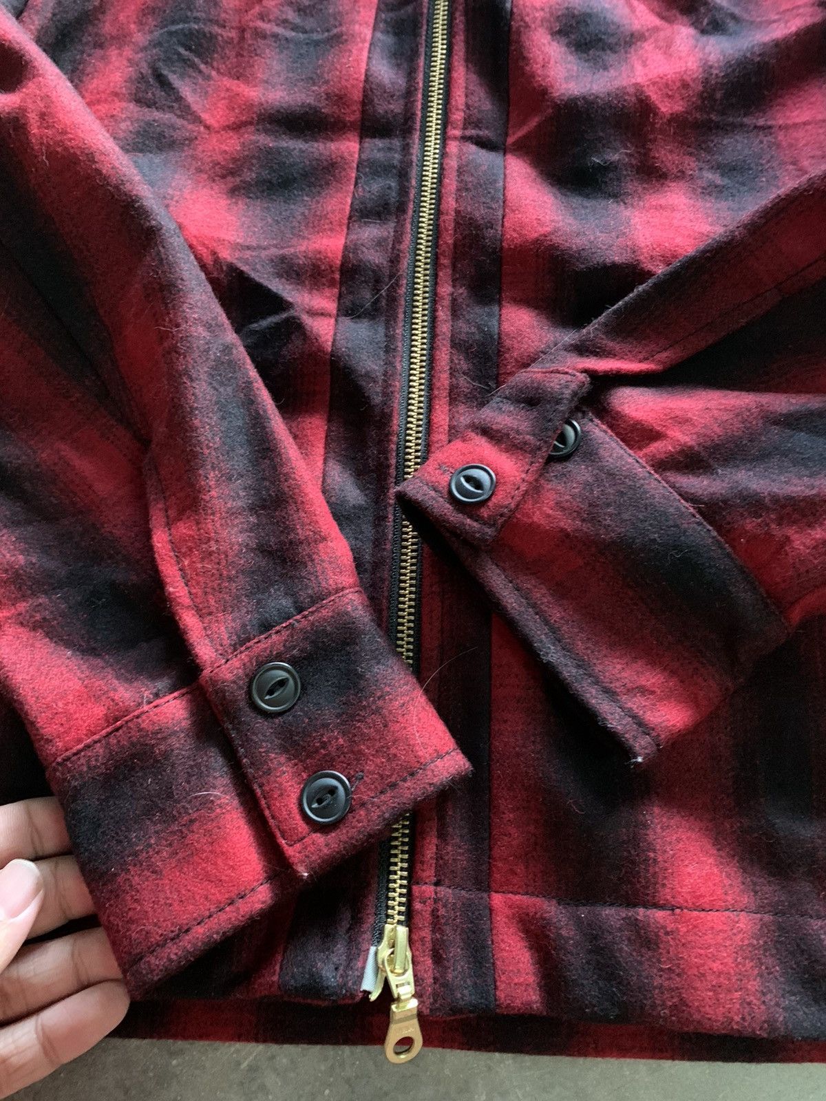 20471120 291295 hoodie wool flannel double way full zipper punk Size US M / EU 48-50 / 2 - 9 Thumbnail