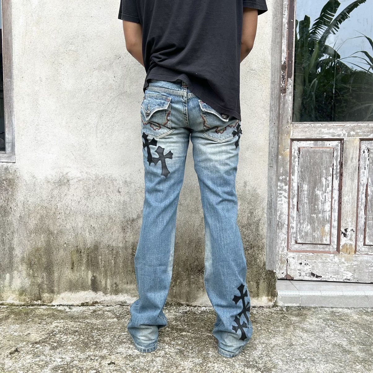Japanese Brand Vintage Rare Missme Flared Denim Patch Art Size US 30 / EU 46 - 8 Thumbnail