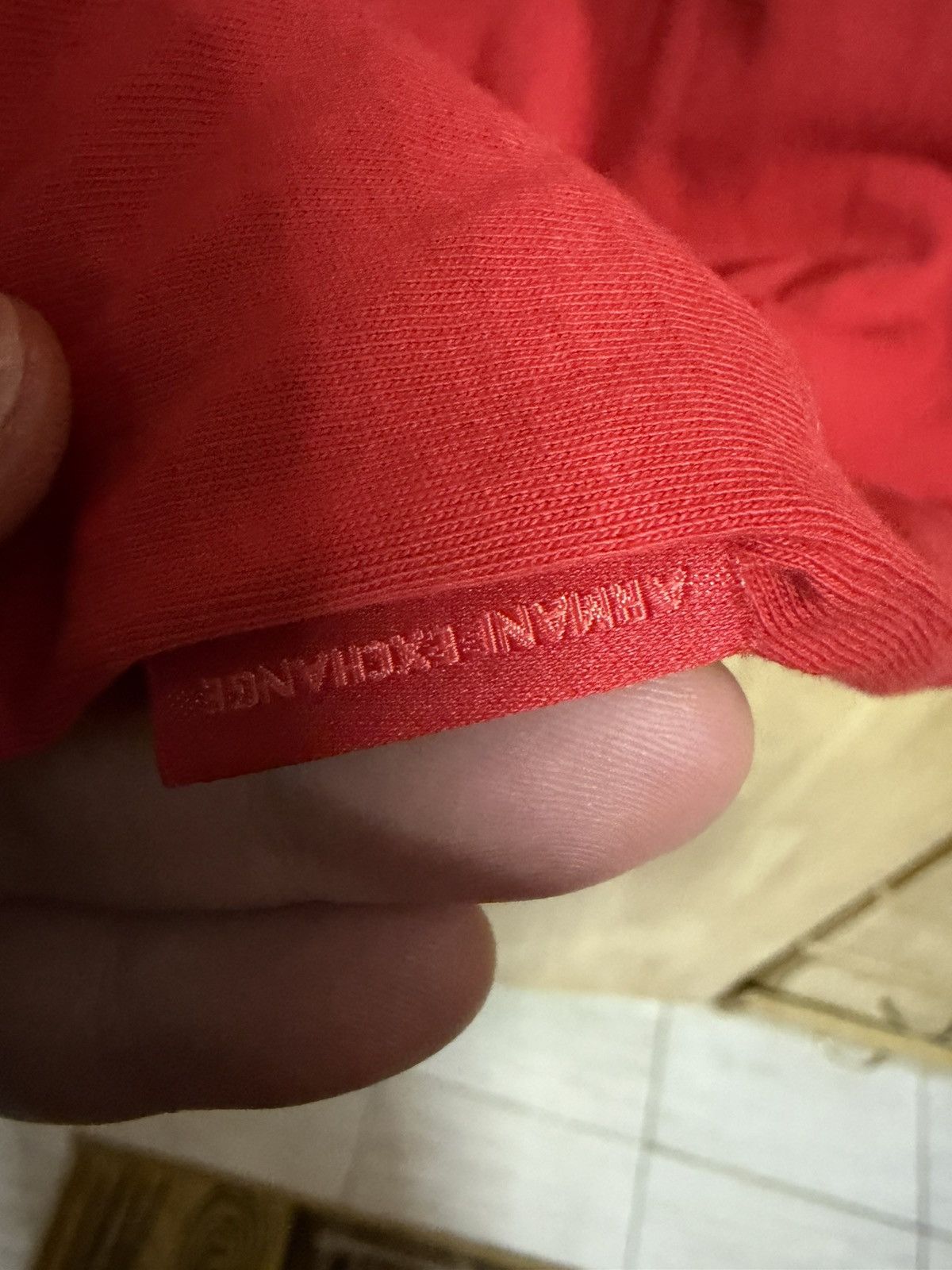 Armani Exchange A/X Armani Exchange Red Polo Button-less. Size US L / EU 52-54 / 3 - 6 Thumbnail