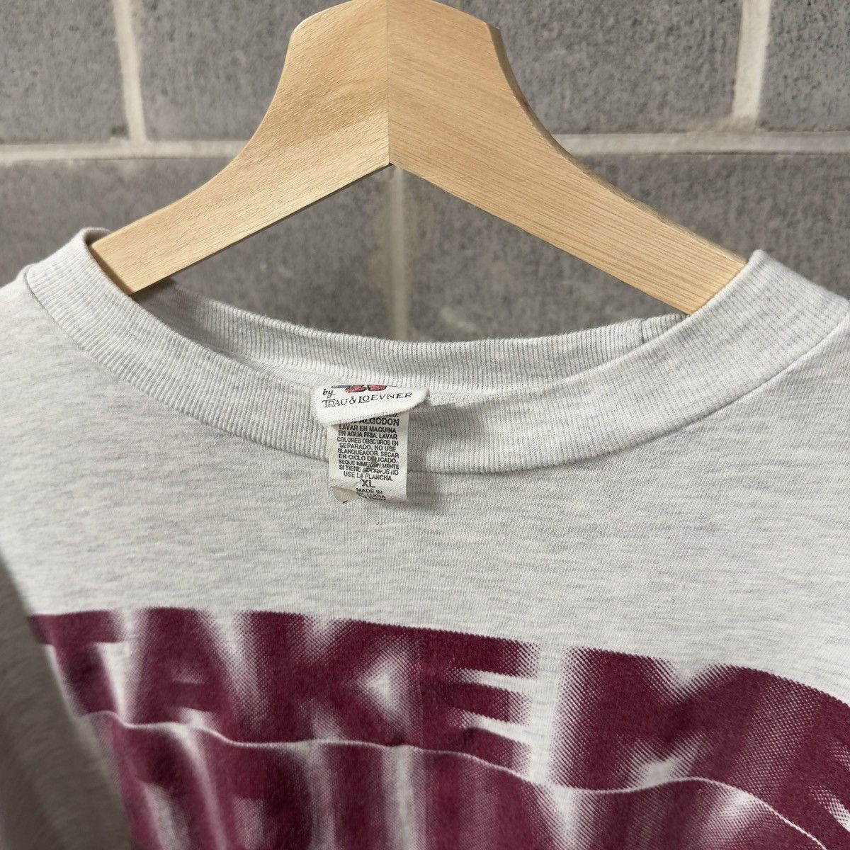 Vintage Take Me Drunk I'm Home Blurry Faded Shirt ERD Grunge Chrome Size US XL / EU 56 / 4 - 3 Thumbnail