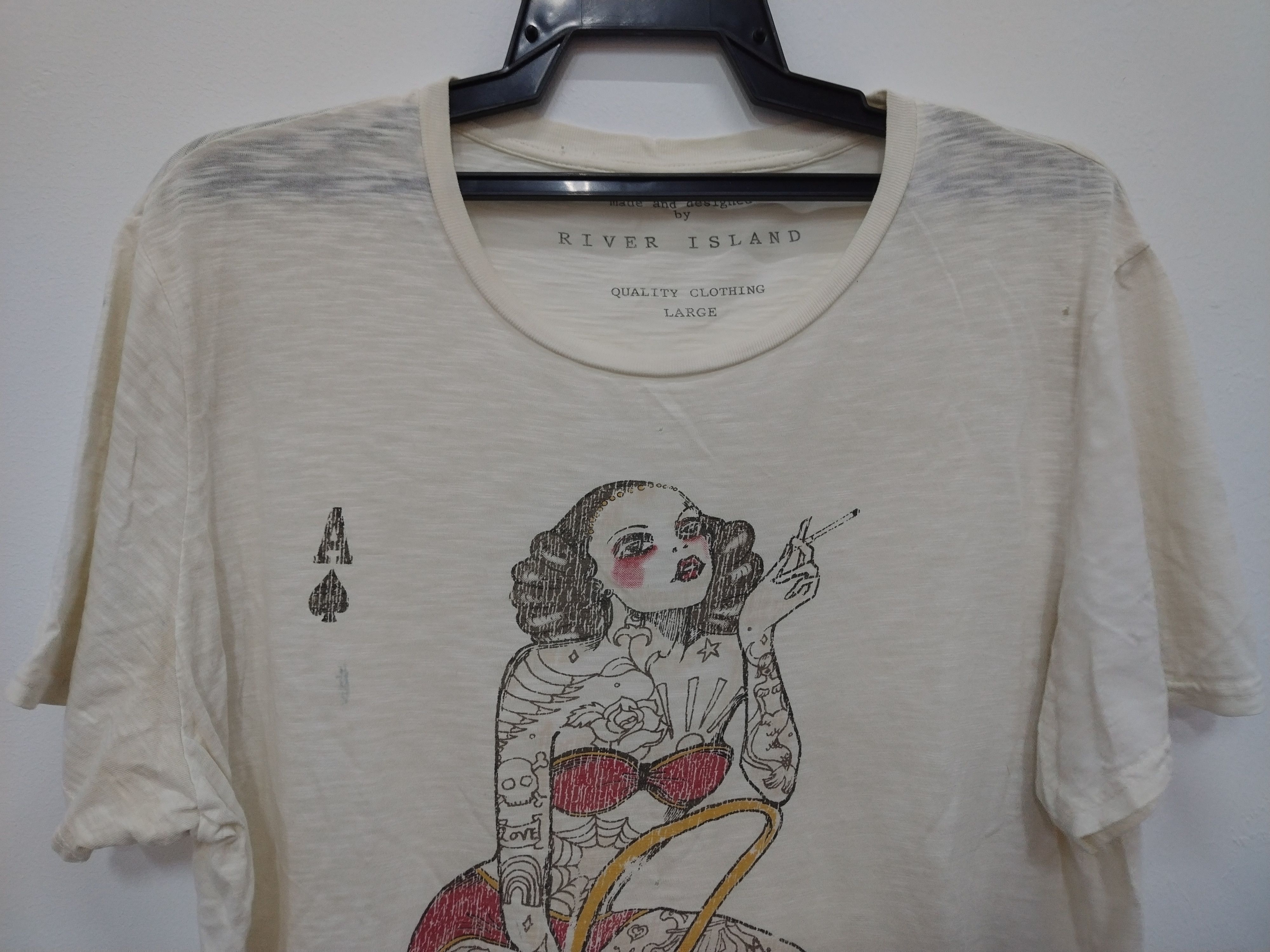 Hysteric Glamour CRAZY SICK RARE ACE LADY BIG PRINT TEE Size US L / EU 52-54 / 3 - 7 Thumbnail