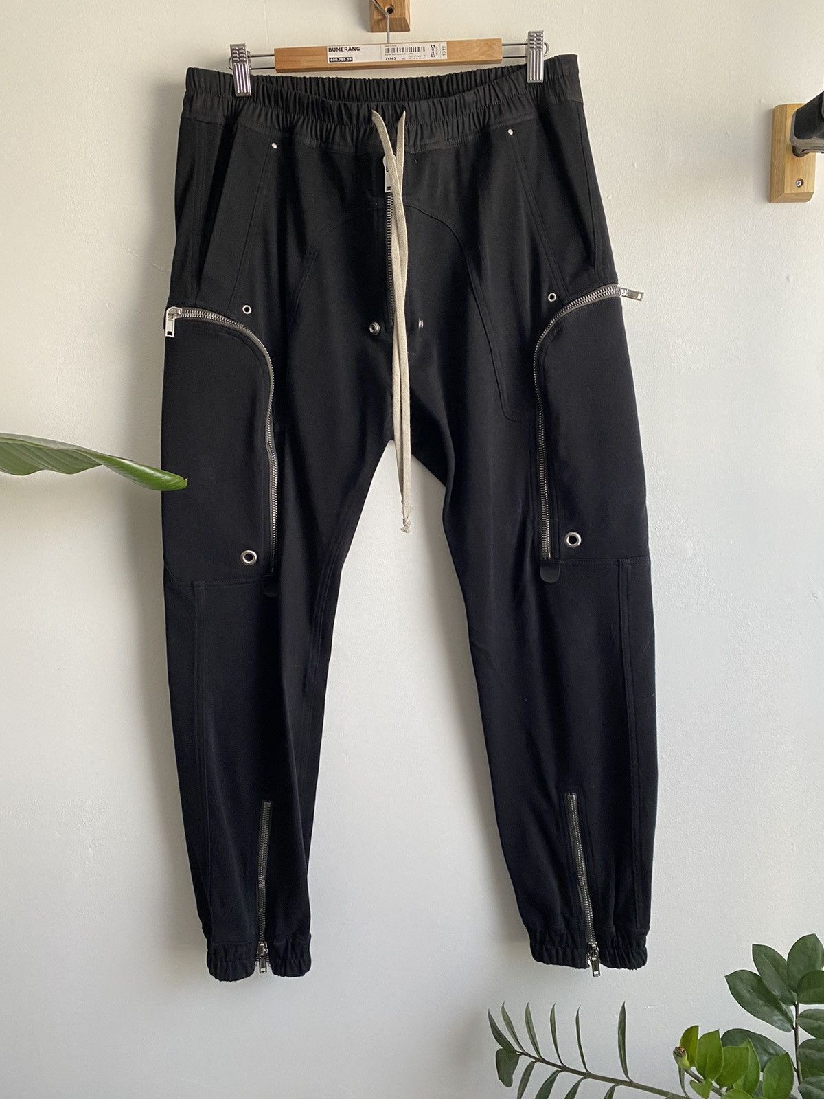 image of Rick Owens Ba Bauhaus Joggers in Black, Men's (Size 36)