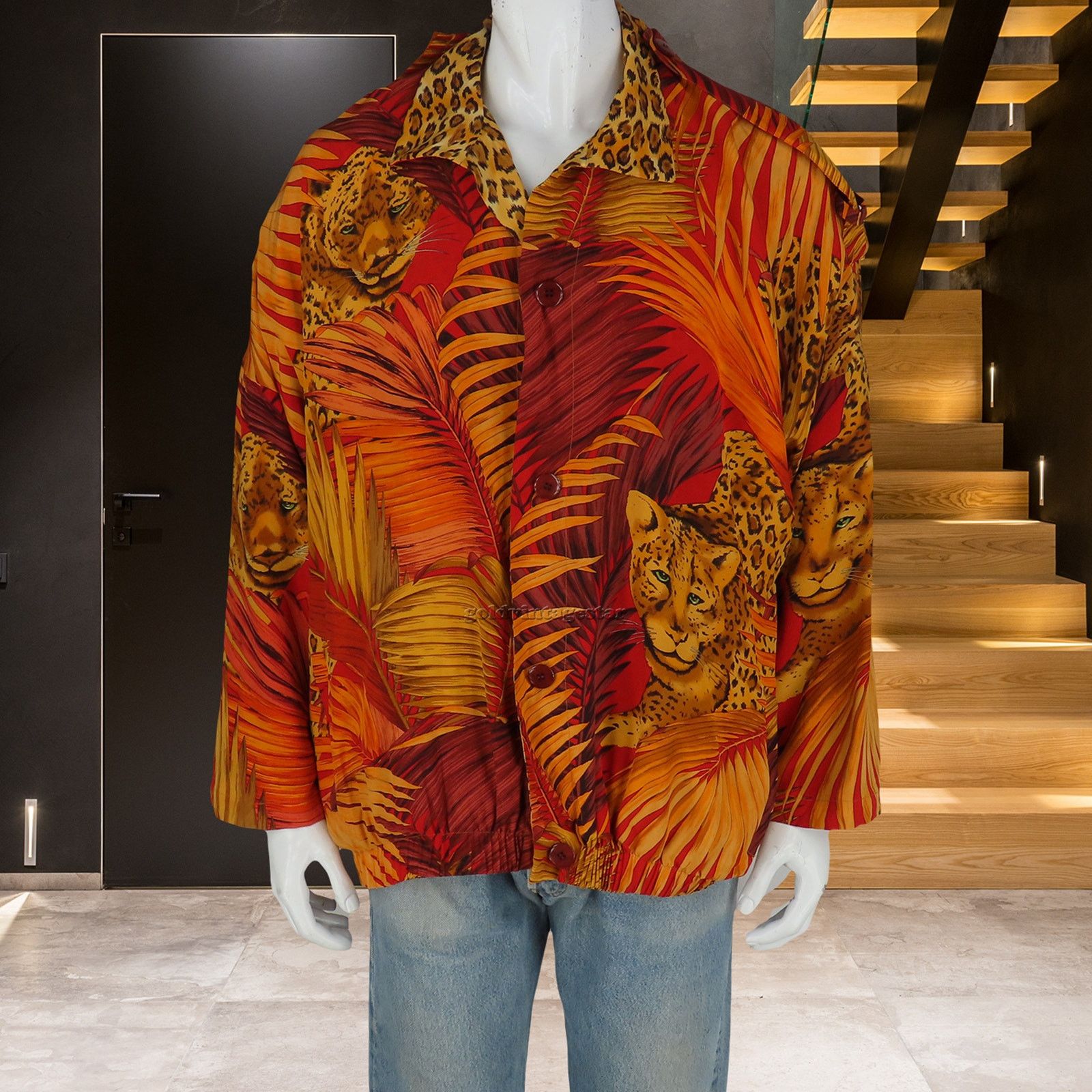 Other Vintage Cheetah Reversible Bomber Button Down Jacket M Size US M / EU 48-50 / 2 - 7 Thumbnail