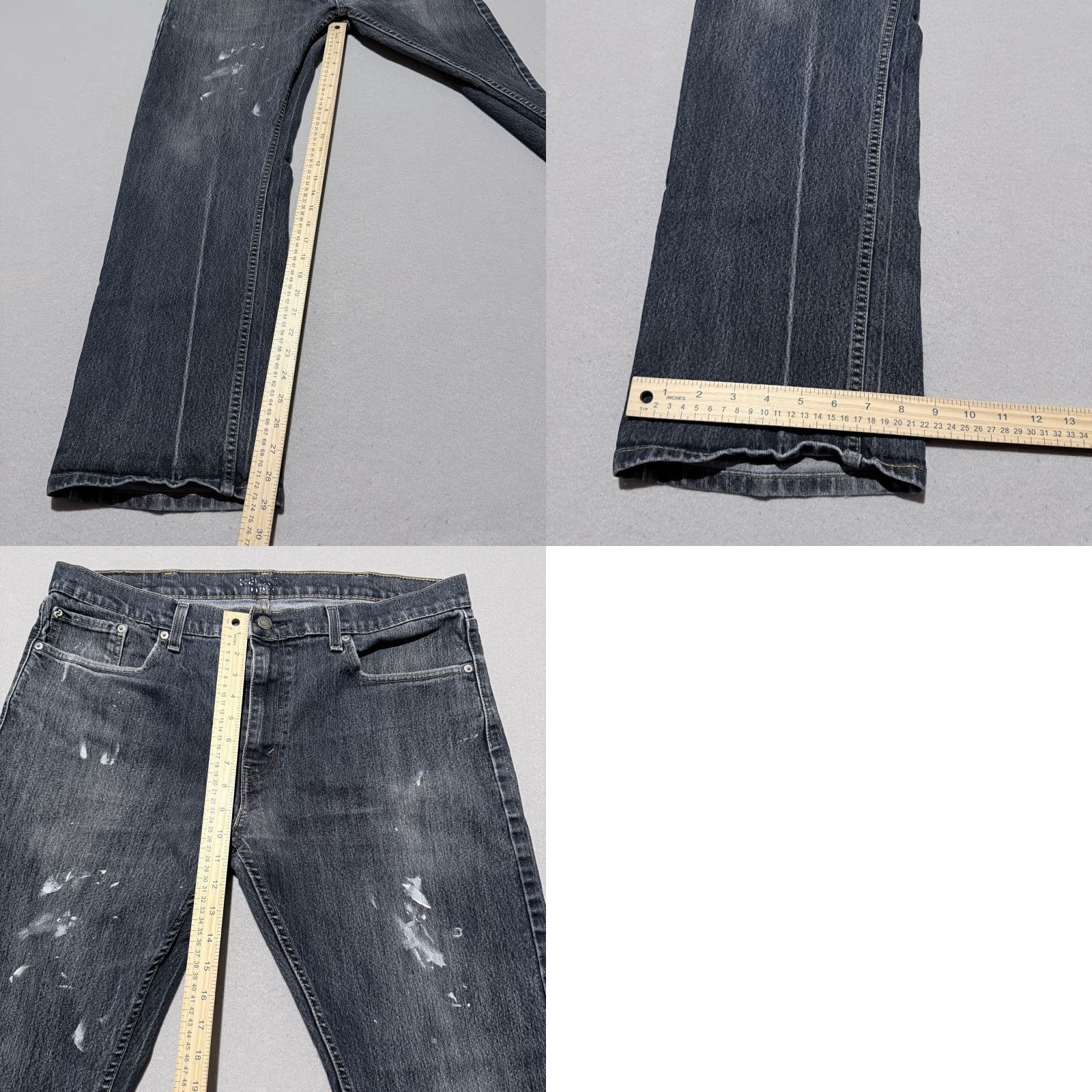 Levi's Levi’s Denizen Jeans Men Denim Paint Splatter Straight Zip Fly 40x32 Blue 5-Pocket Design Mens Jeans 90s Size US 40 / EU 56 - 9 Thumbnail